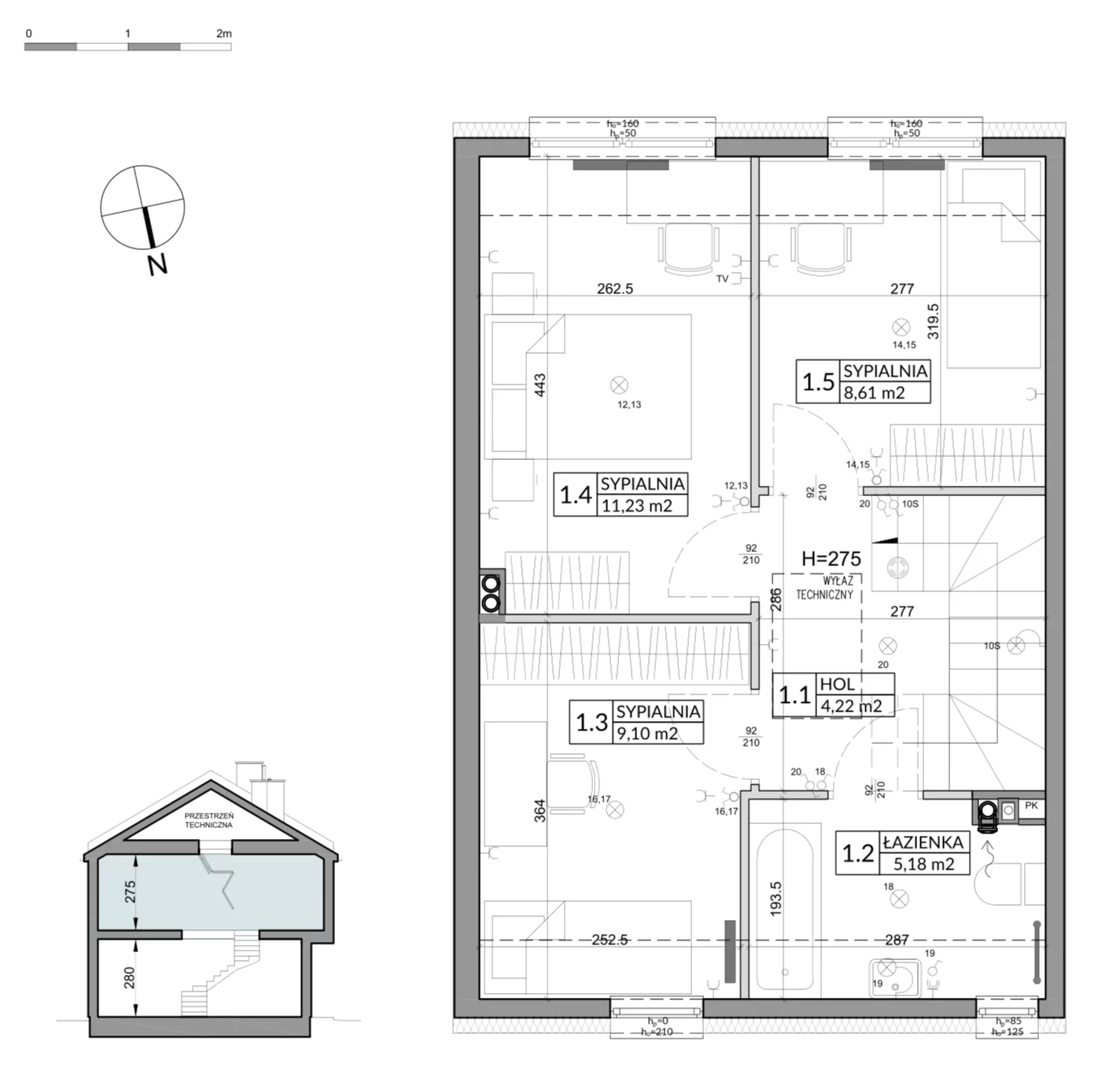 Dom 83,45 m², oferta nr 10A, Nova Magdalenka 7, Słomin, ul. Janczewicka
