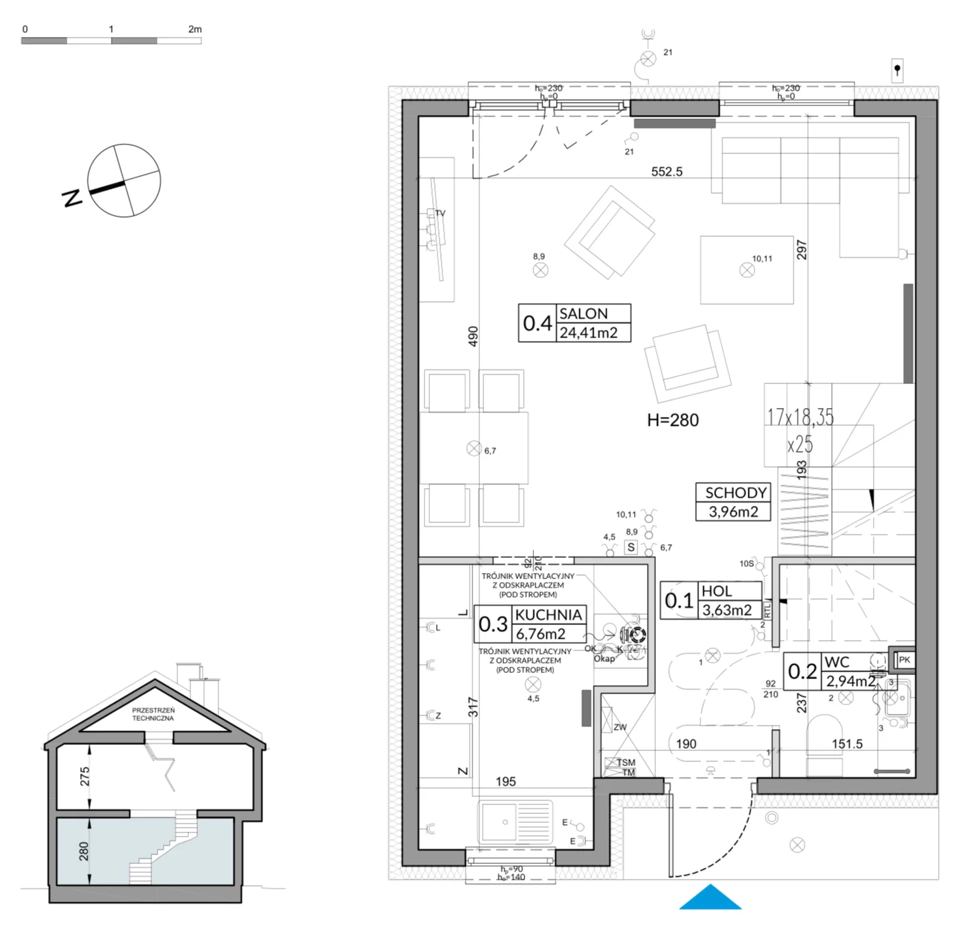 Dom 83,33 m², oferta nr 23B, Nova Magdalenka 7, Słomin, ul. Janczewicka