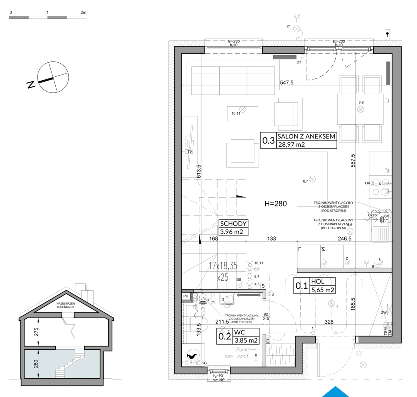 Dom 83,45 m², oferta nr 26B, Nova Magdalenka 7, Słomin, ul. Janczewicka