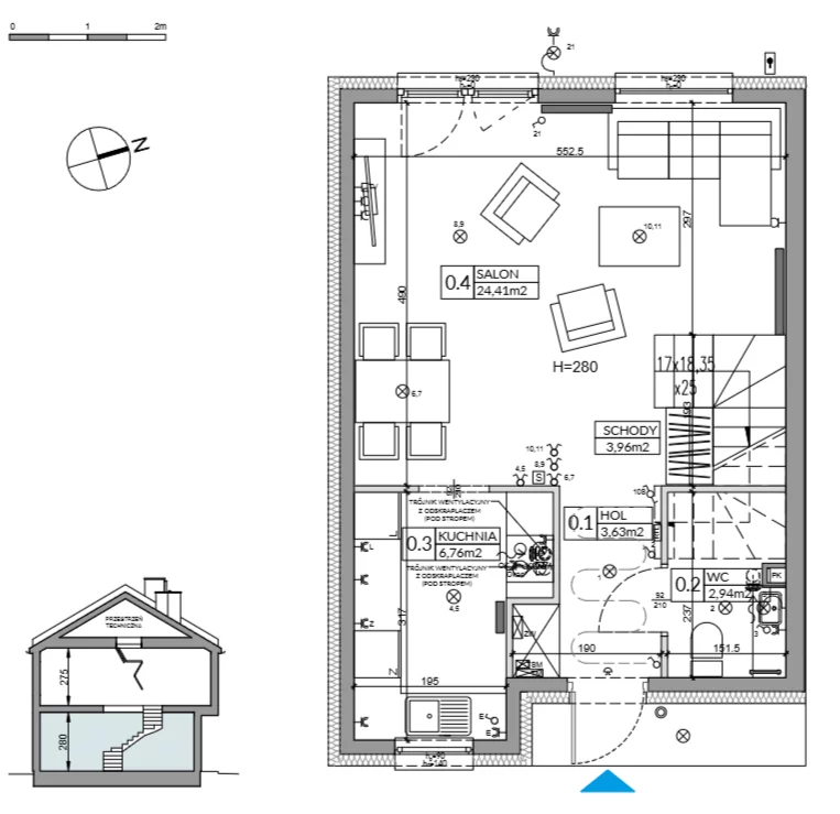 Dom 83,33 m², oferta nr 35B, Nova Magdalenka 7, Słomin, ul. Janczewicka