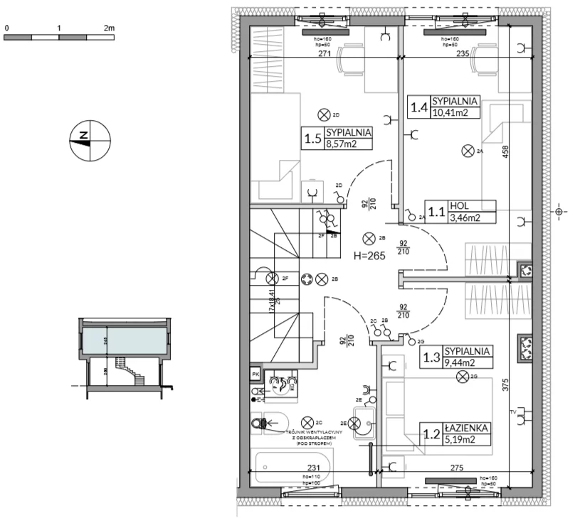 Dom 74,84 m², oferta nr 17, Boska Ksawerowska 2, Łódź, Górna, ul. Mały Skręt