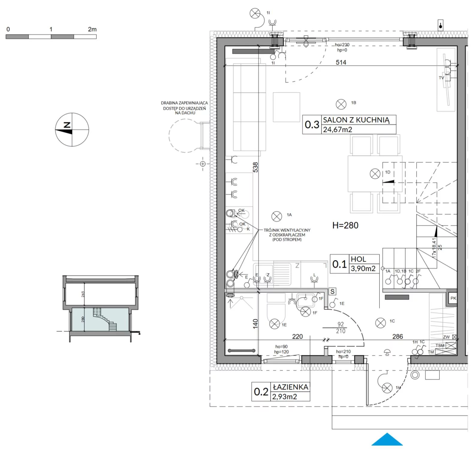 Dom 74,84 m², oferta nr 20, Boska Ksawerowska 2, Łódź, Górna, ul. Mały Skręt