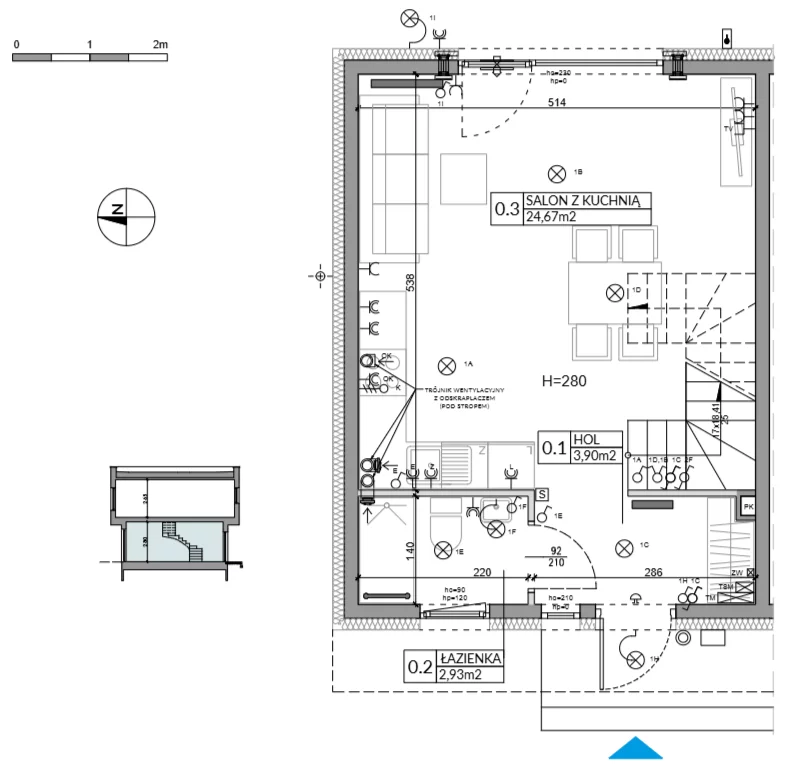 Dom 74,84 m², oferta nr 28, Boska Ksawerowska 2, Łódź, Górna, ul. Mały Skręt