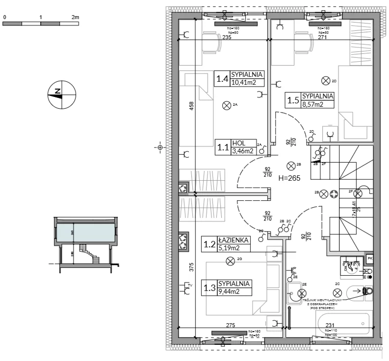 Dom 74,84 m², oferta nr 28, Boska Ksawerowska 2, Łódź, Górna, ul. Mały Skręt