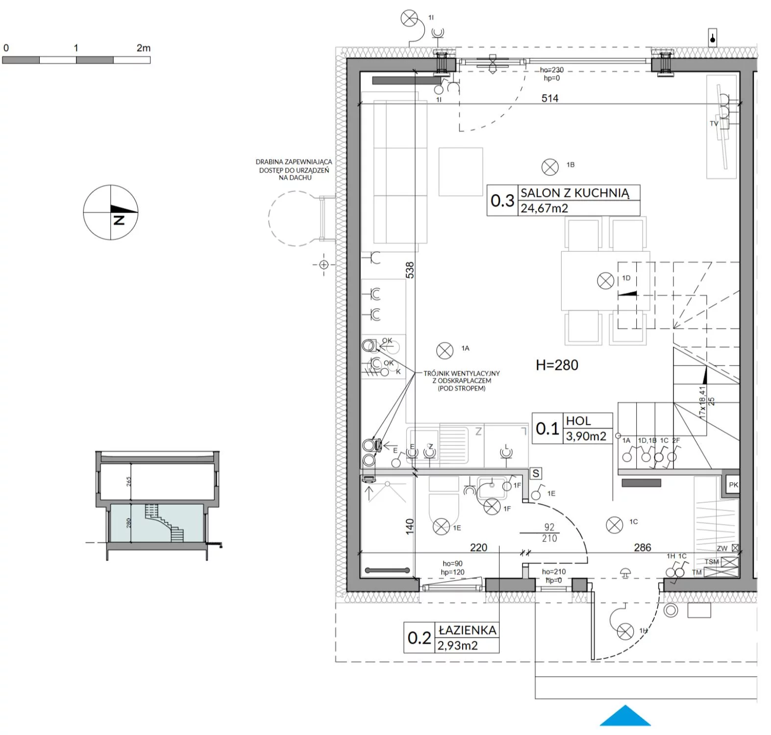Dom 74,84 m², oferta nr 29, Boska Ksawerowska 2, Łódź, Górna, ul. Mały Skręt