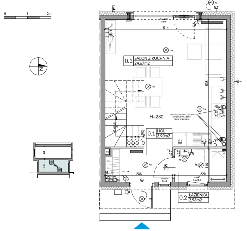 Dom 74,84 m², oferta nr 32, Boska Ksawerowska 2, Łódź, Górna, ul. Mały Skręt