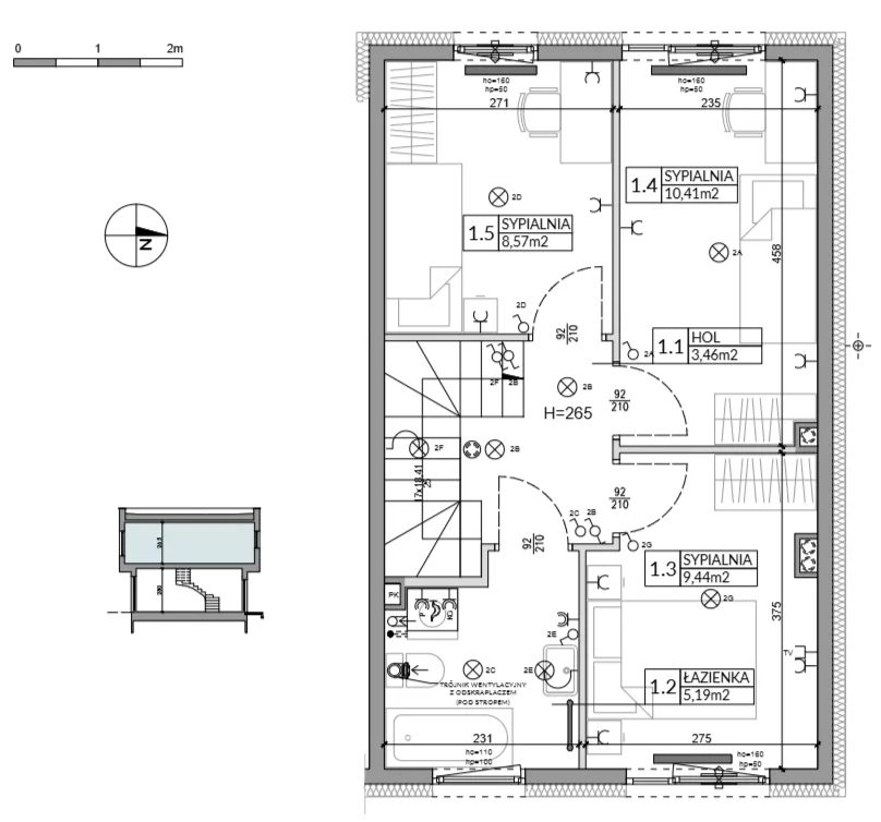 Dom 74,84 m², oferta nr 32, Boska Ksawerowska 2, Łódź, Górna, ul. Mały Skręt