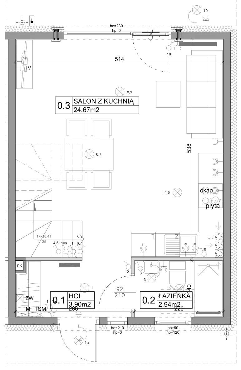 Mieszkanie 74,95 m², parter, oferta nr 21, Boska Ksawerowska, Łódź, Górna, ul. Pabianicka