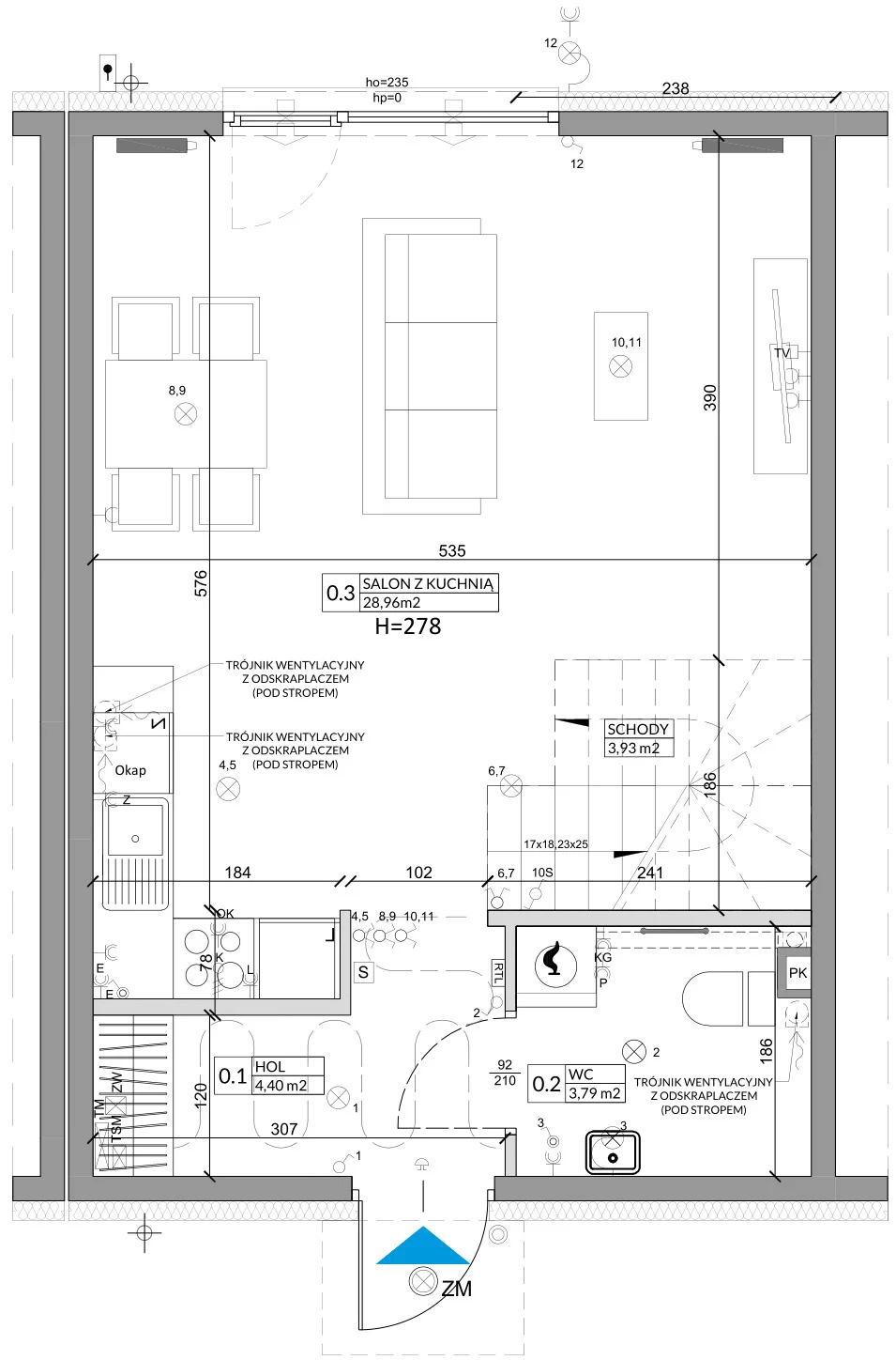 Dom 79,06 m², oferta nr 3A, Osiedle Słoneczne, Sulejówek, ul. Szklarniowa