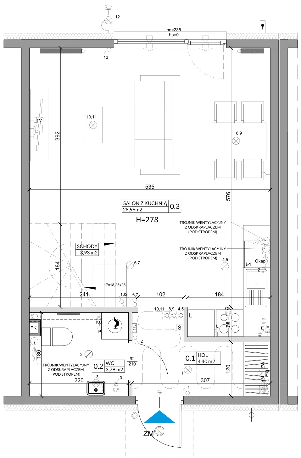 Dom 79,06 m², oferta nr 3B, Osiedle Słoneczne, Sulejówek, ul. Szklarniowa