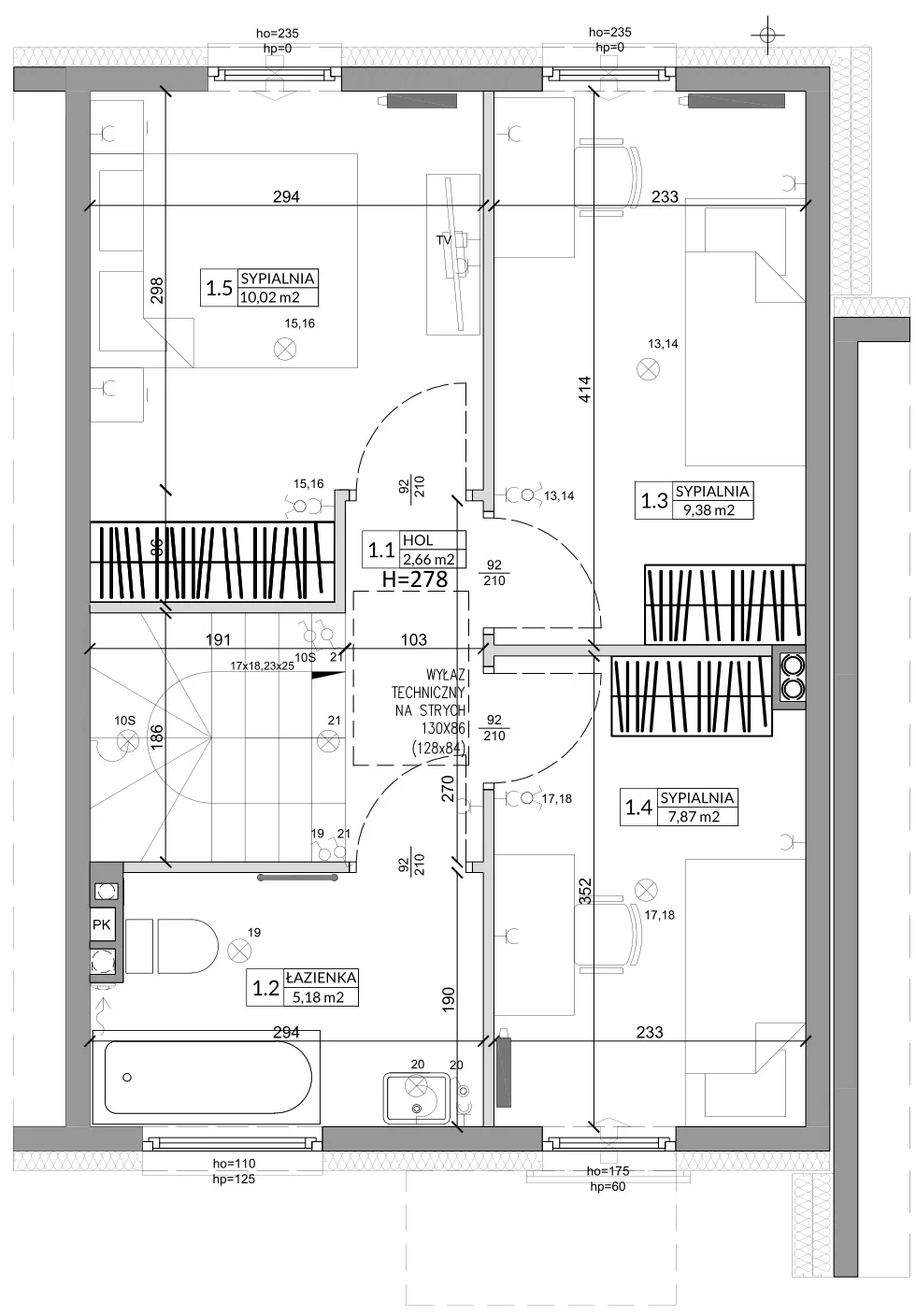 Dom 79,06 m², oferta nr 4B, Osiedle Słoneczne, Sulejówek, ul. Szklarniowa