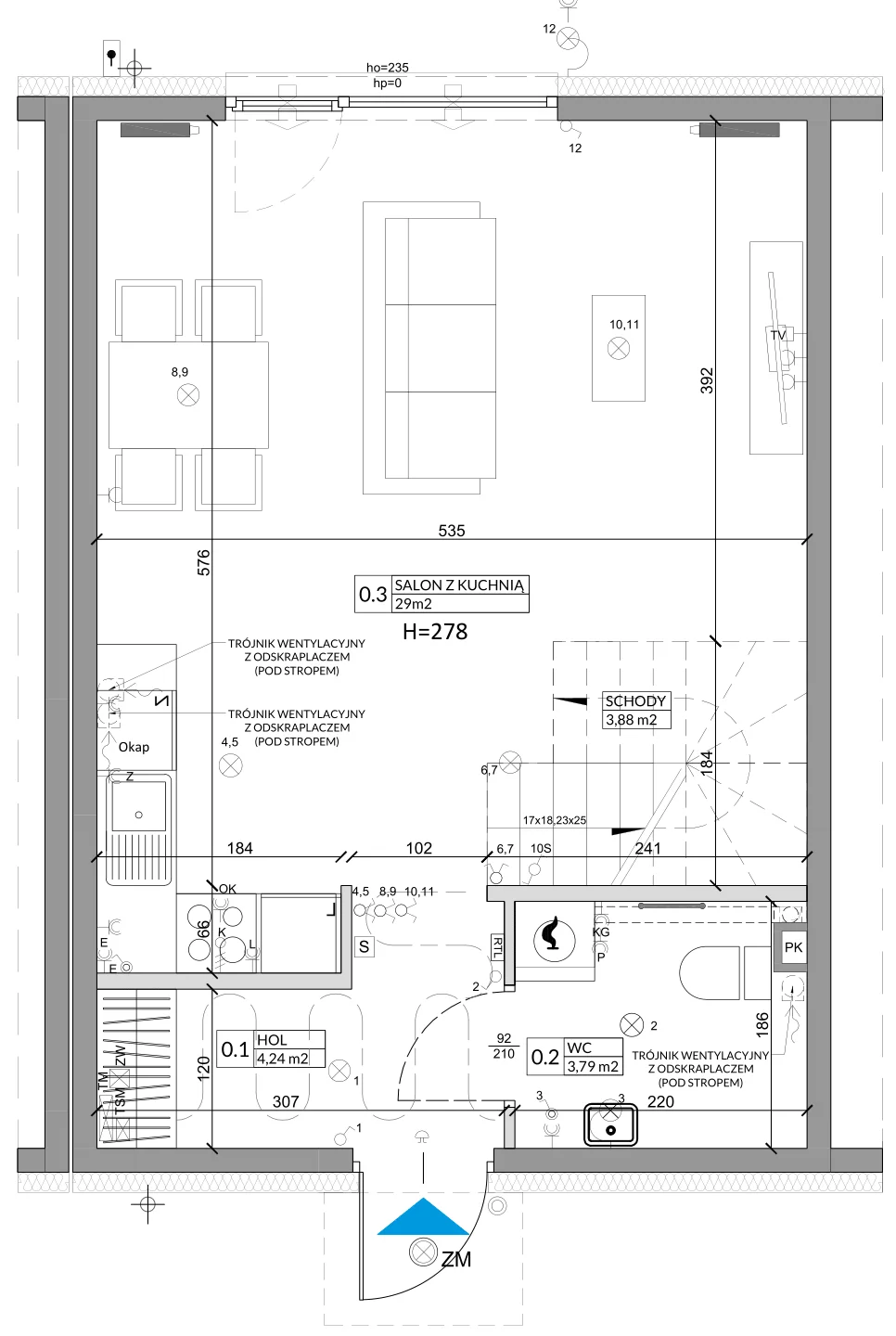 Dom 79,06 m², oferta nr 8A, Osiedle Słoneczne, Sulejówek, ul. Szklarniowa