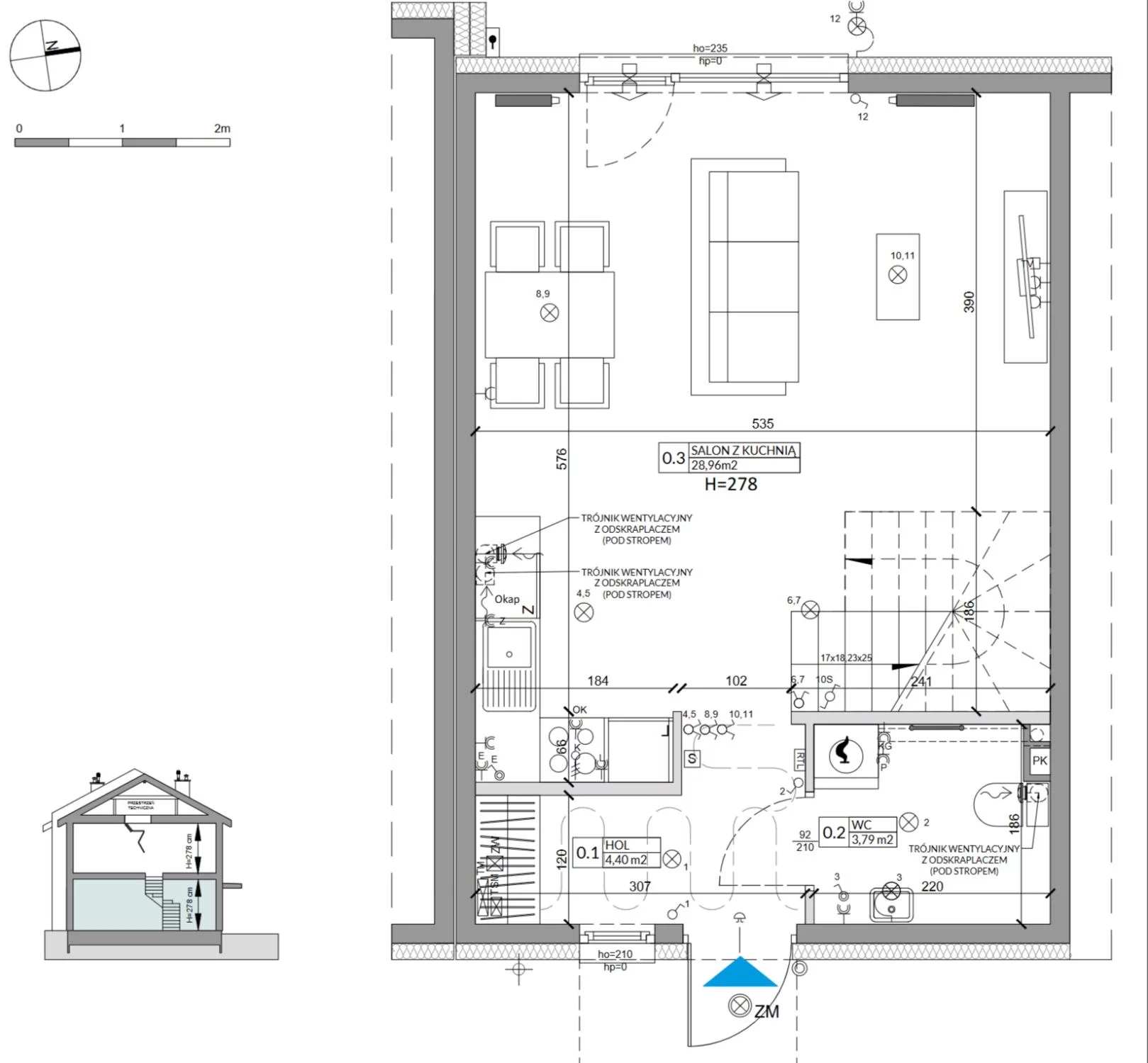 Dom 79,04 m², oferta nr 12A, Osiedle Słoneczne, Sulejówek, ul. Szklarniowa