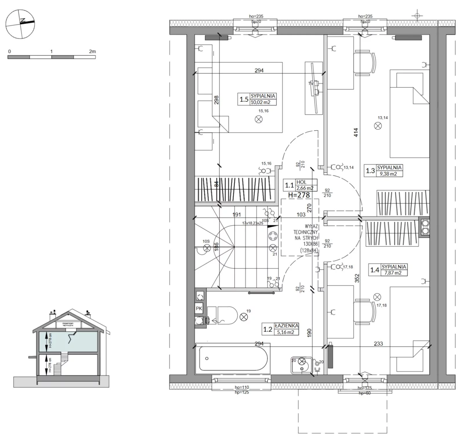 Dom 79,04 m², oferta nr 12B, Osiedle Słoneczne, Sulejówek, ul. Szklarniowa
