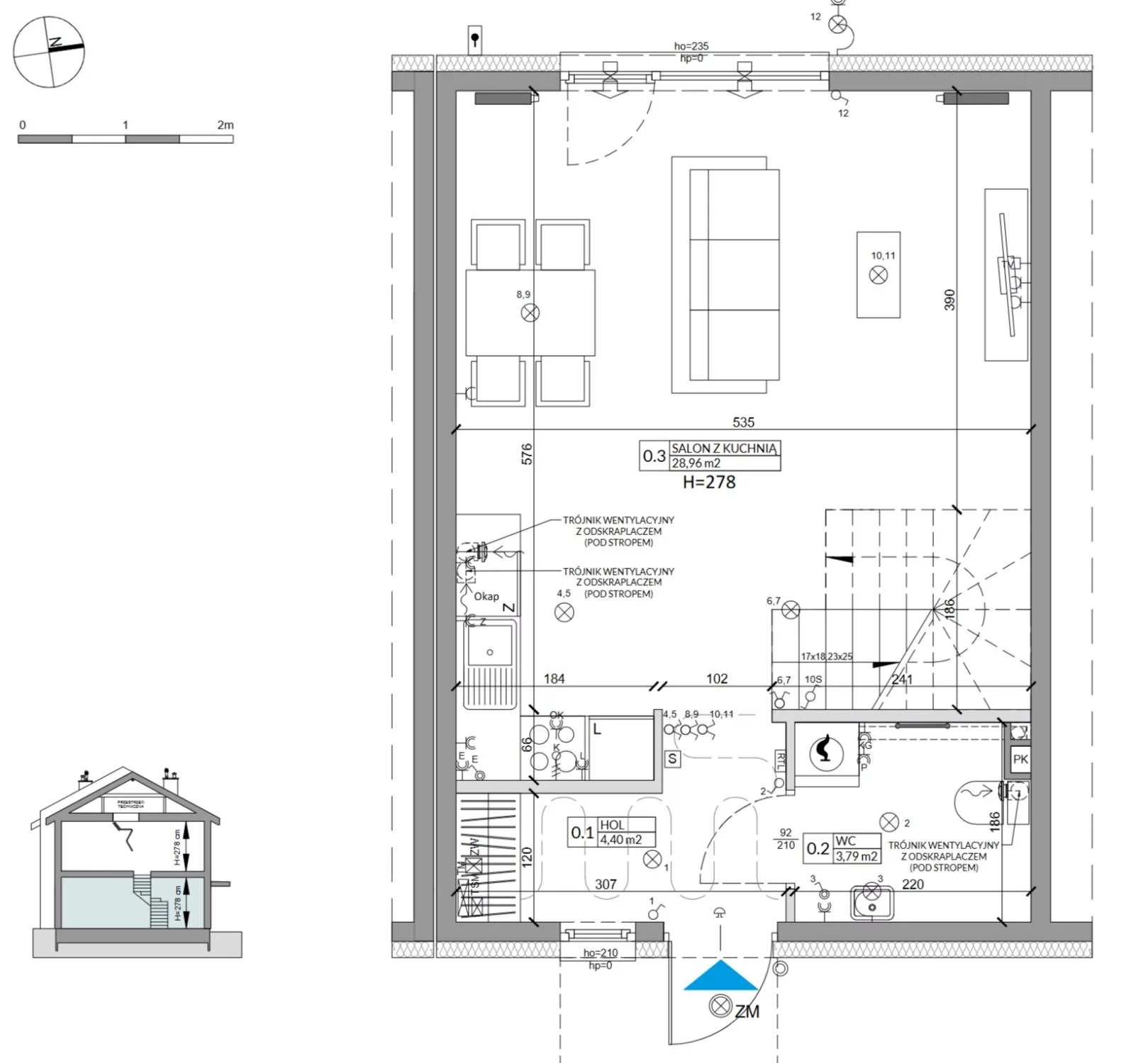 Dom 79,04 m², oferta nr 14A, Osiedle Słoneczne, Sulejówek, ul. Szklarniowa