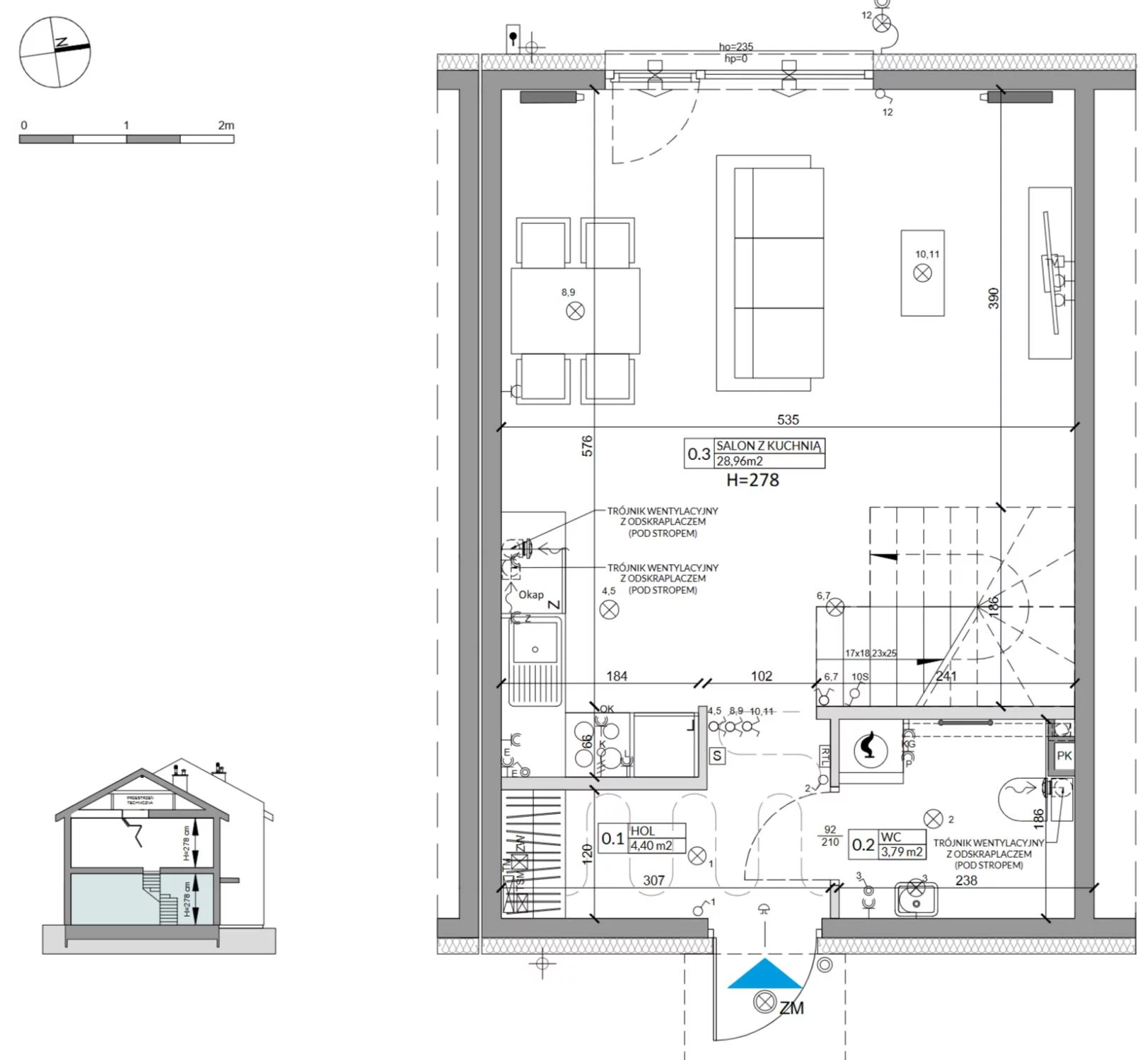 Dom 79,04 m², oferta nr 18A, Osiedle Słoneczne, Sulejówek, ul. Szklarniowa