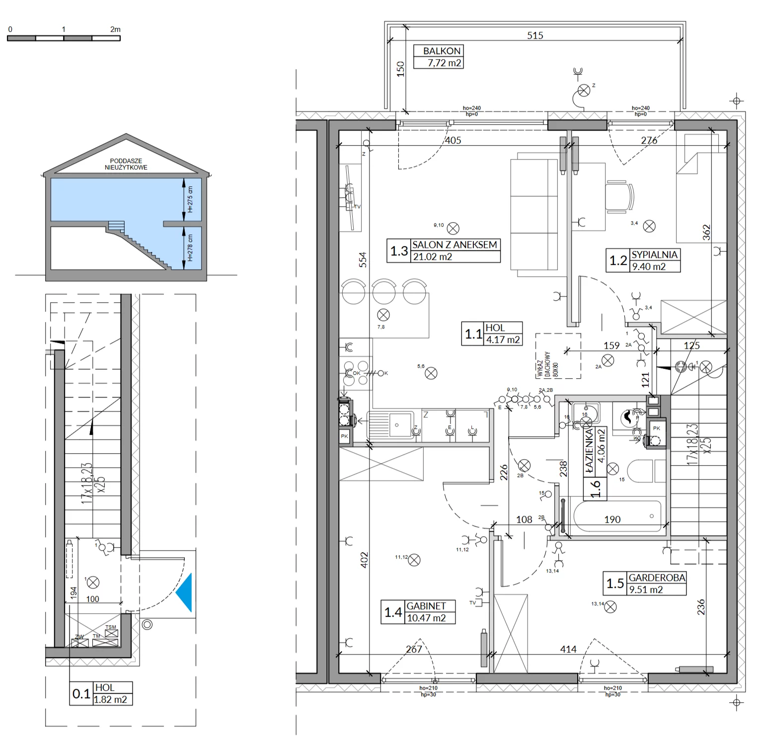 Dom 67,46 m², oferta nr 42B, Domy na Witosa, Radzymin, ul. Wincentego Witosa