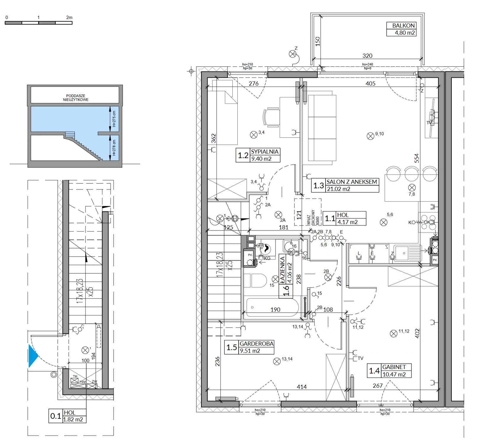 Dom 67,46 m², oferta nr 43B, Domy na Witosa, Radzymin, ul. Wincentego Witosa