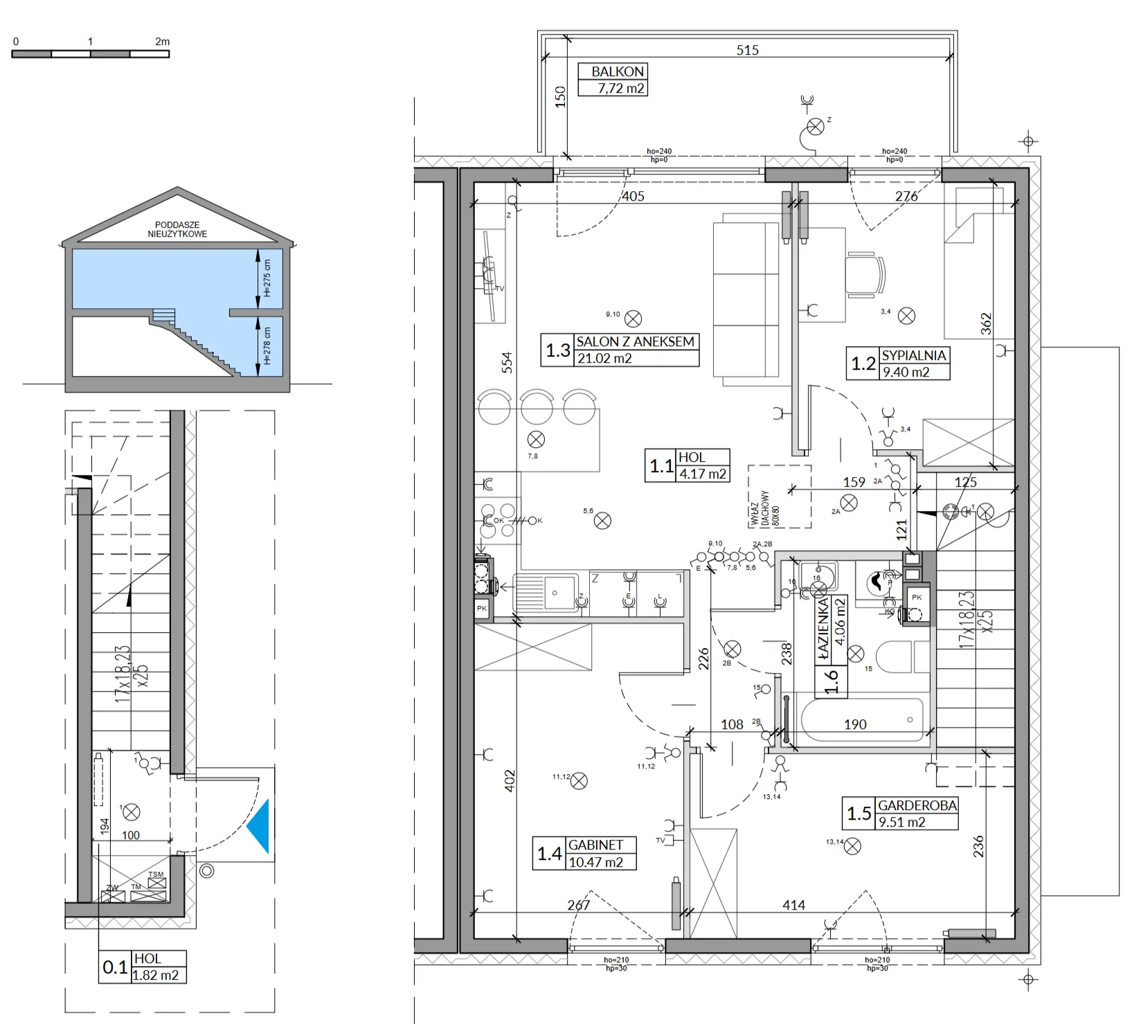 Dom 67,46 m², oferta nr 46B, Domy na Witosa, Radzymin, ul. Wincentego Witosa