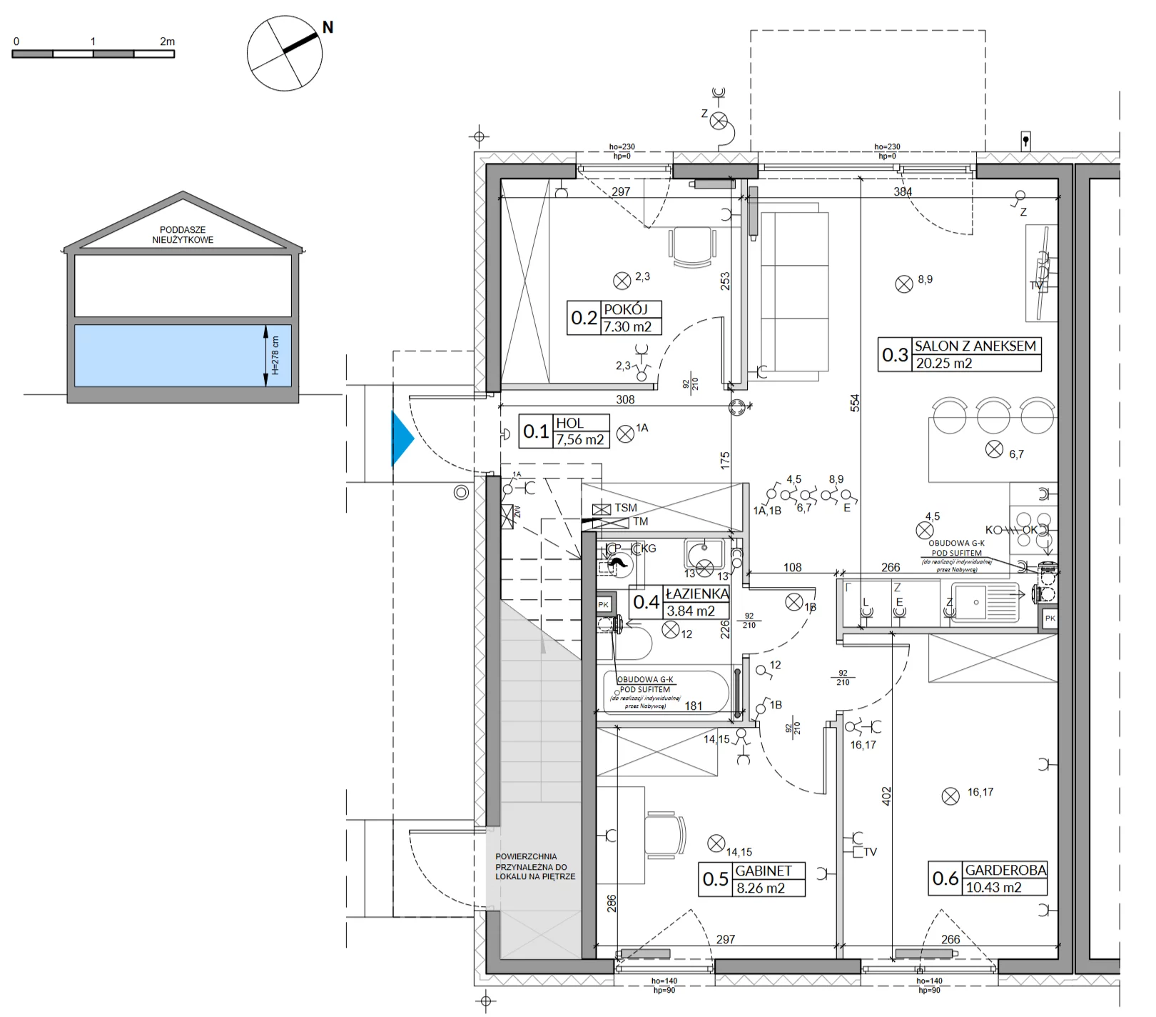 Dom 60,08 m², oferta nr 47A, Domy na Witosa, Radzymin, ul. Wincentego Witosa