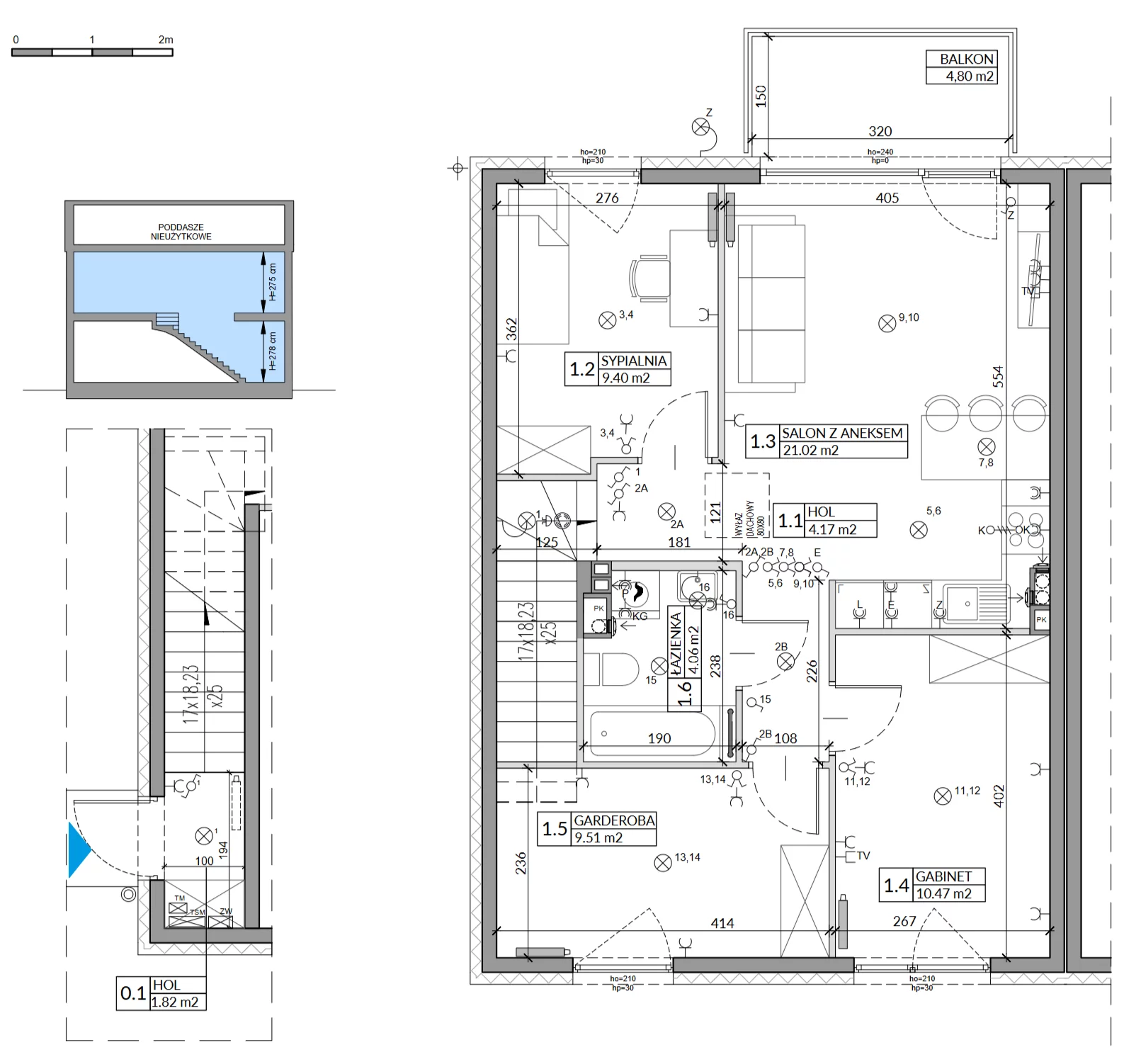 Dom 67,46 m², oferta nr 51B, Domy na Witosa, Radzymin, ul. Wincentego Witosa
