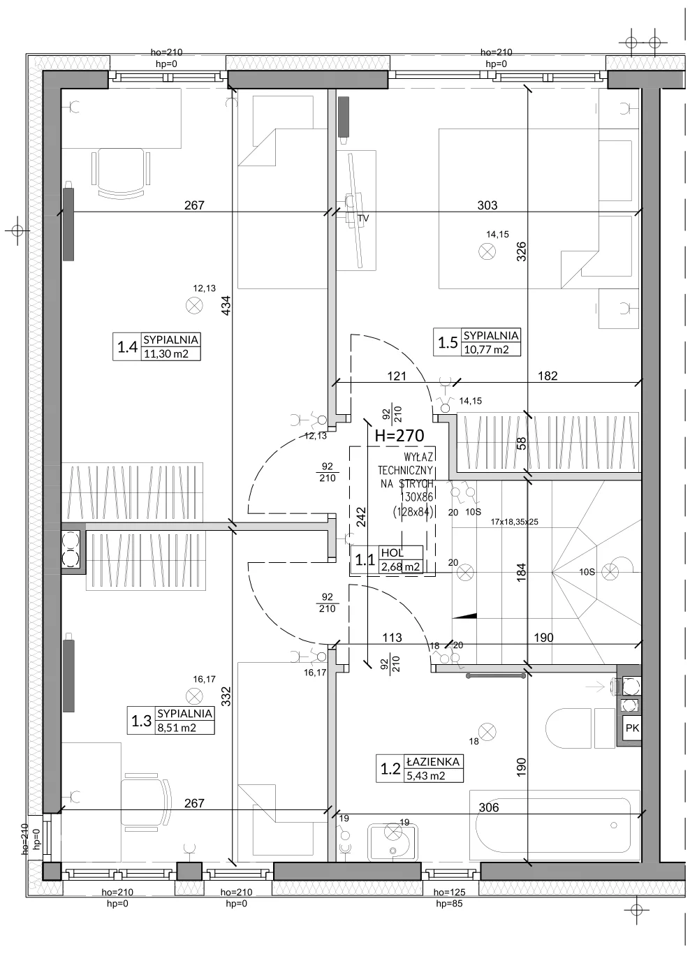 Dom 86,01 m², oferta nr 7A, Zielono Mi, Podolszyn, ul. Zielona