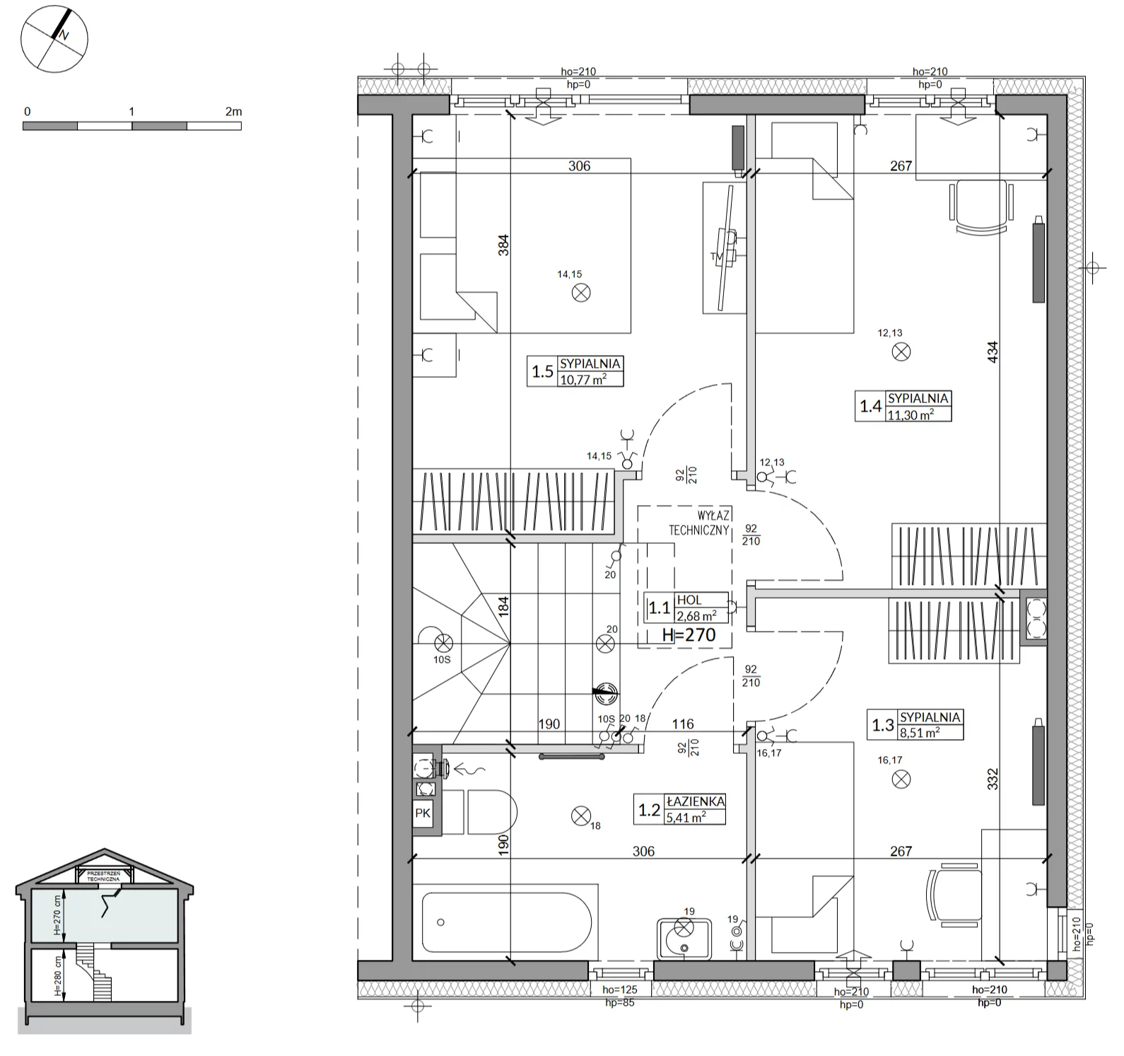 Dom 85,90 m², oferta nr 28B, Zielono Mi 2, Podolszyn, ul. Zielona