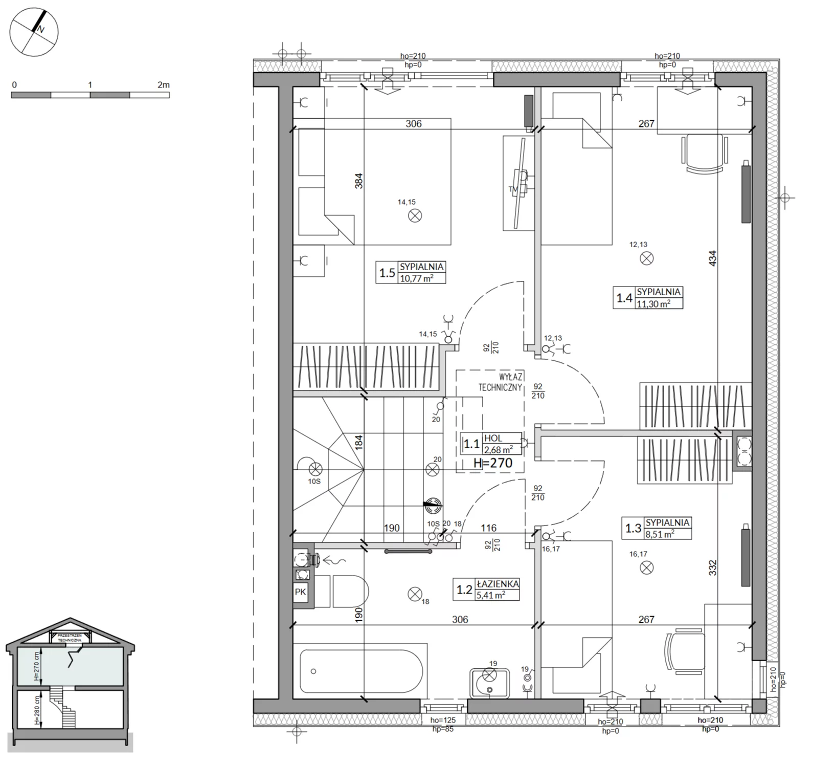 Dom 85,90 m², oferta nr 30B, Zielono Mi 2, Podolszyn, ul. Zielona