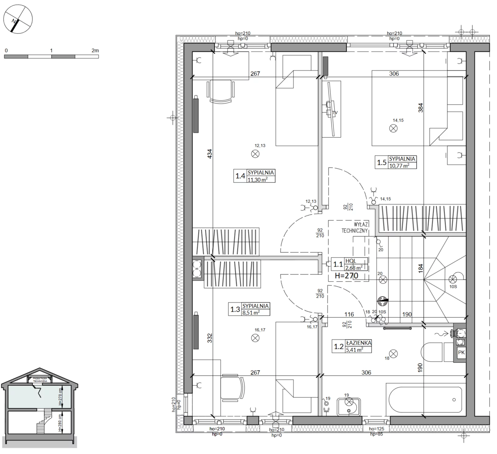 Dom 85,90 m², oferta nr 31A, Zielono Mi 2, Podolszyn, ul. Zielona