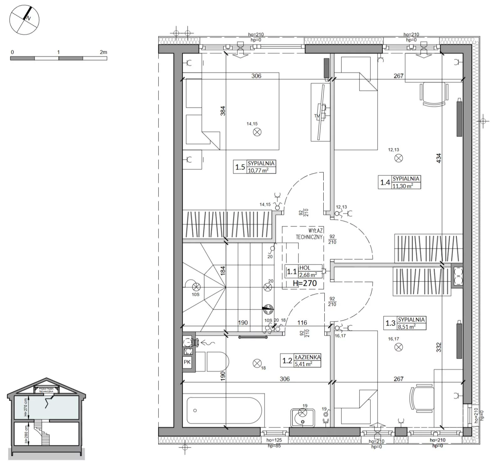 Dom 85,90 m², oferta nr 32B, Zielono Mi 2, Podolszyn, ul. Zielona