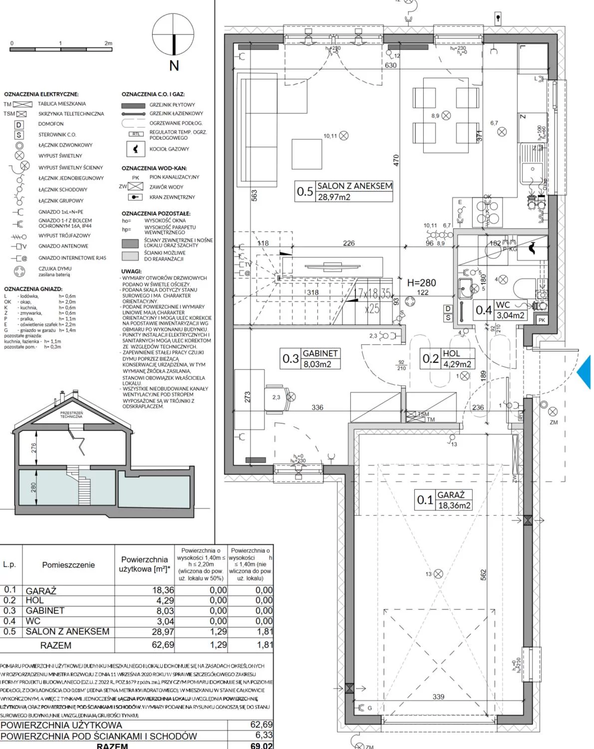5 pokoi, mieszkanie 117,64 m², parter, oferta nr 18B, Arkady Walendów, Walendów, ul. Brzozowa