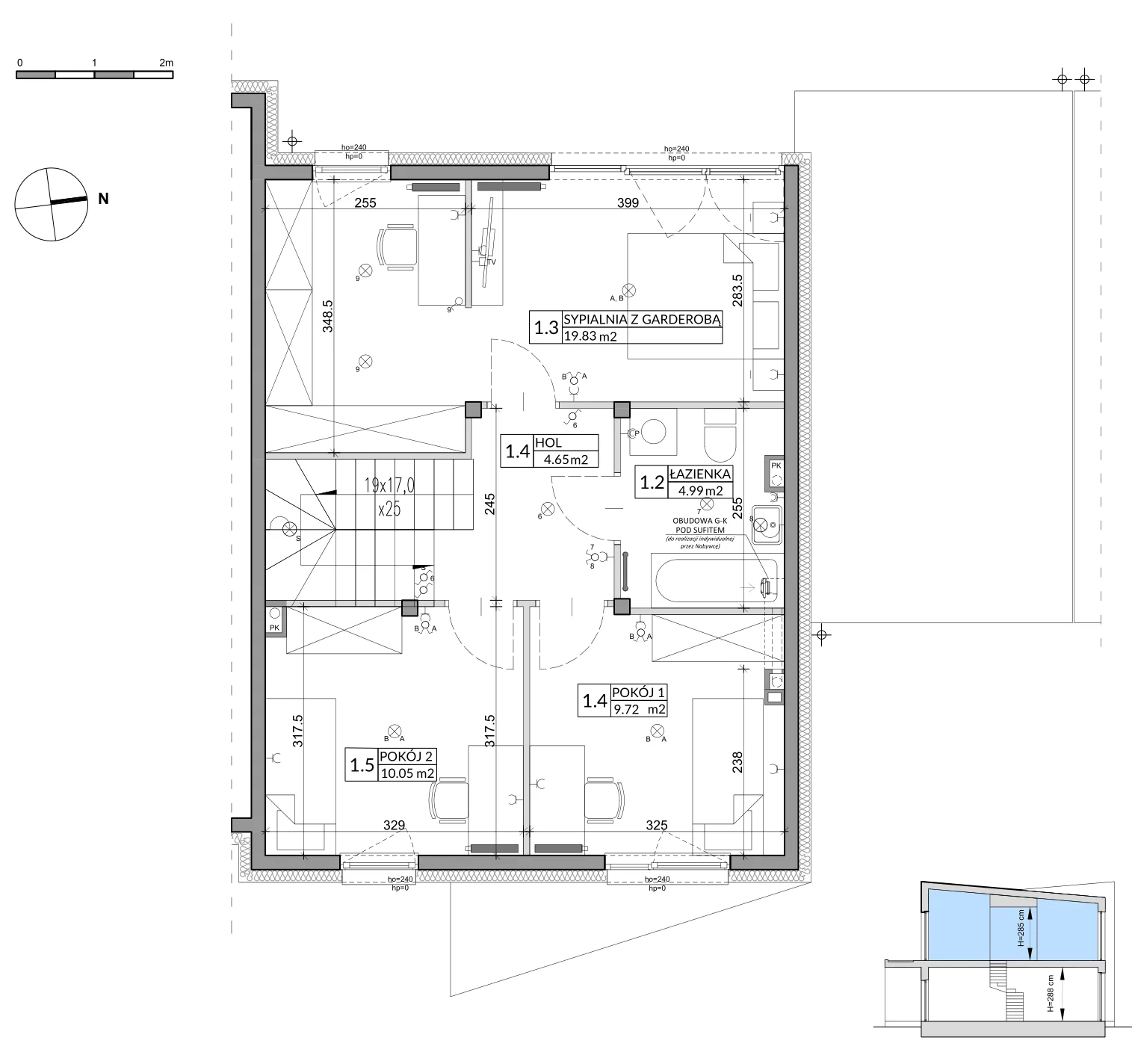 Dom 109,00 m², oferta nr 1B, Miasto Ogród 5, Ożarów Mazowiecki, ul. Dmowskiego