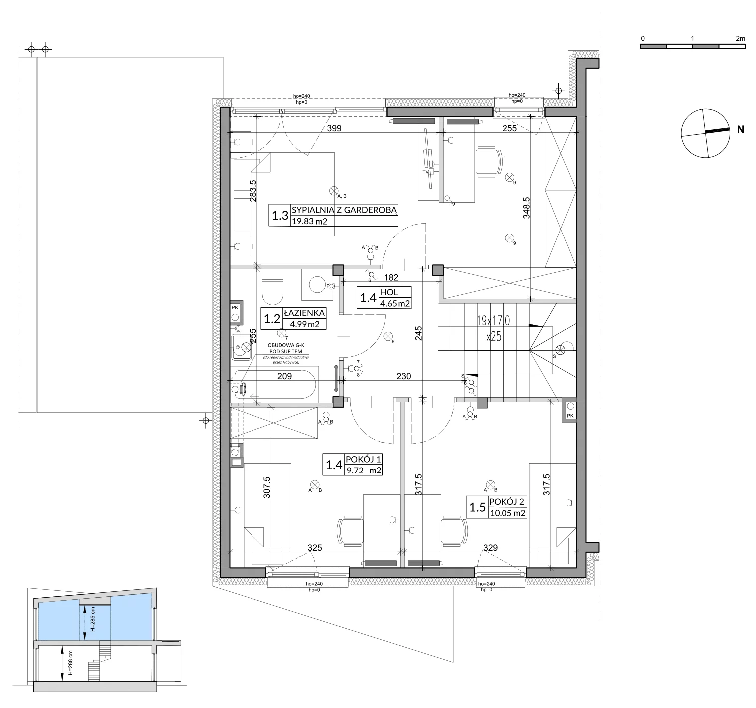 Dom 109,00 m², oferta nr 2B, Miasto Ogród 5, Ożarów Mazowiecki, ul. Dmowskiego