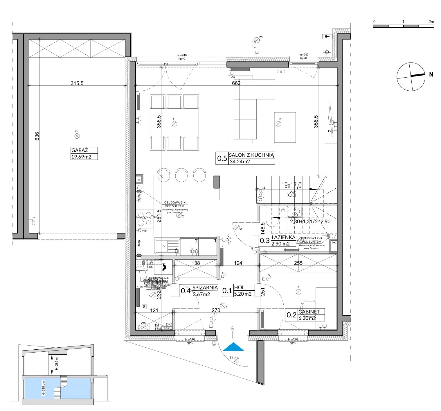 Dom 109,00 m², oferta nr 4B, Miasto Ogród 5, Ożarów Mazowiecki, ul. Dmowskiego