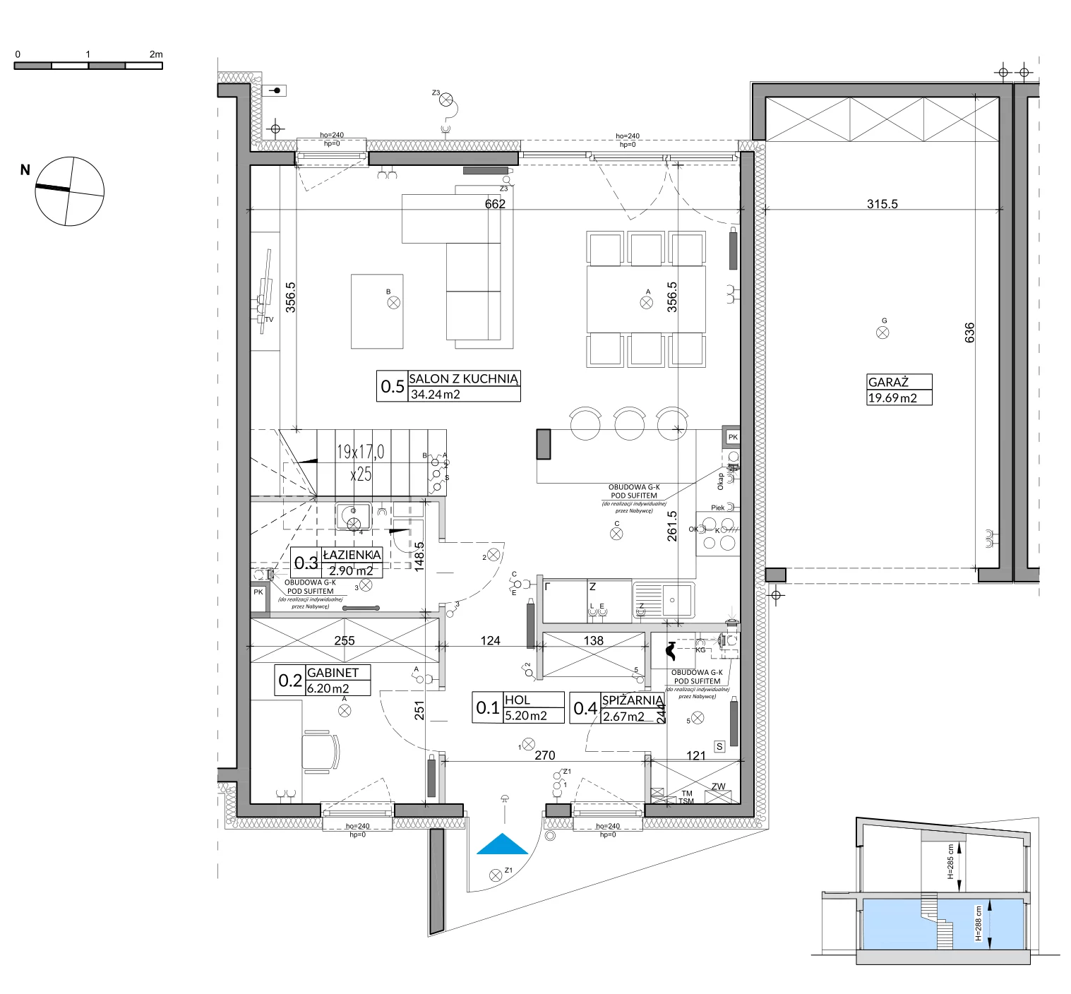 Dom 109,00 m², oferta nr 5B, Miasto Ogród 5, Ożarów Mazowiecki, ul. Dmowskiego