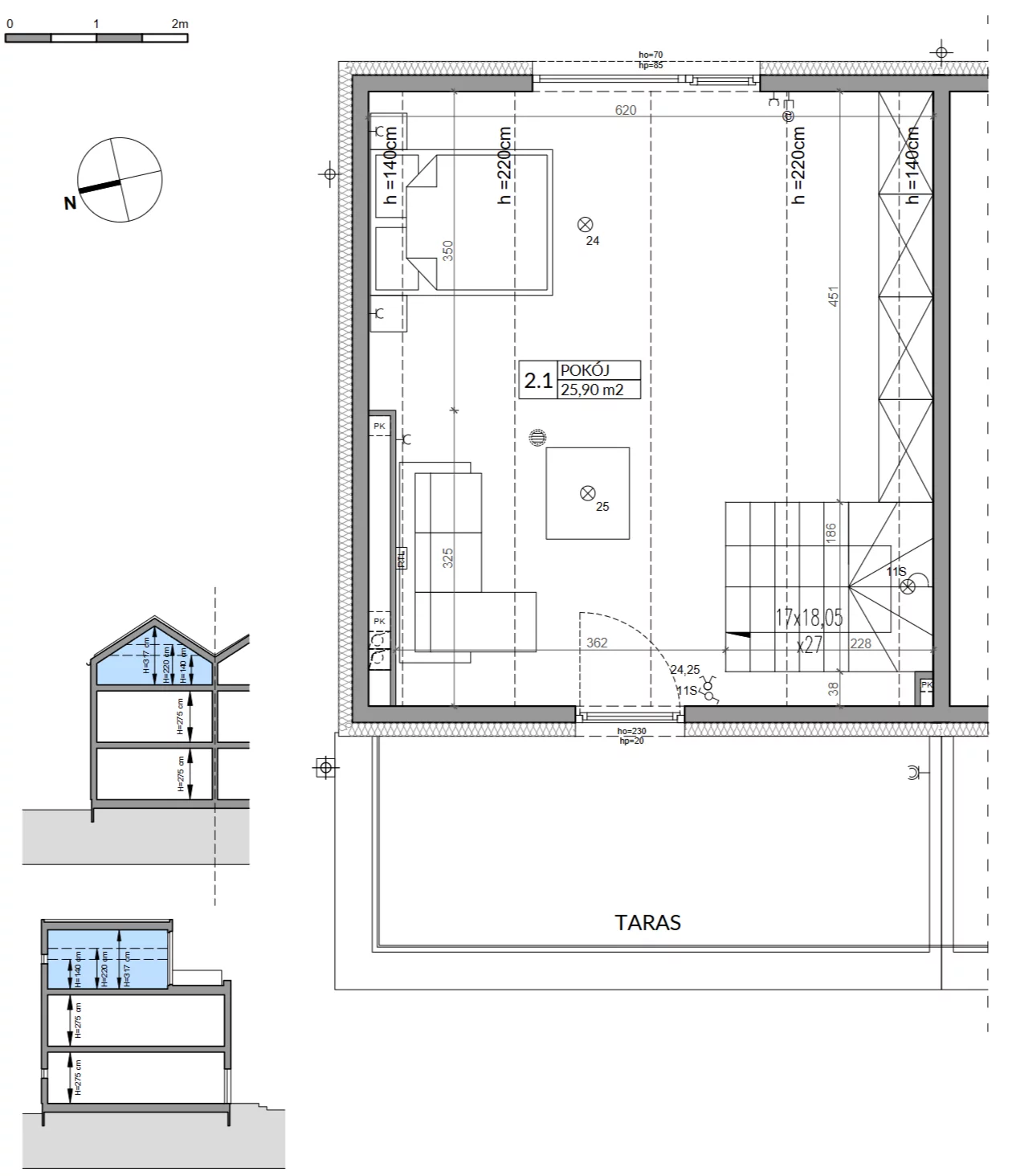 Dom 143,04 m², oferta nr 6A, Wille przy Lesie, Jazgarzewszczyzna, ul. Krzywa