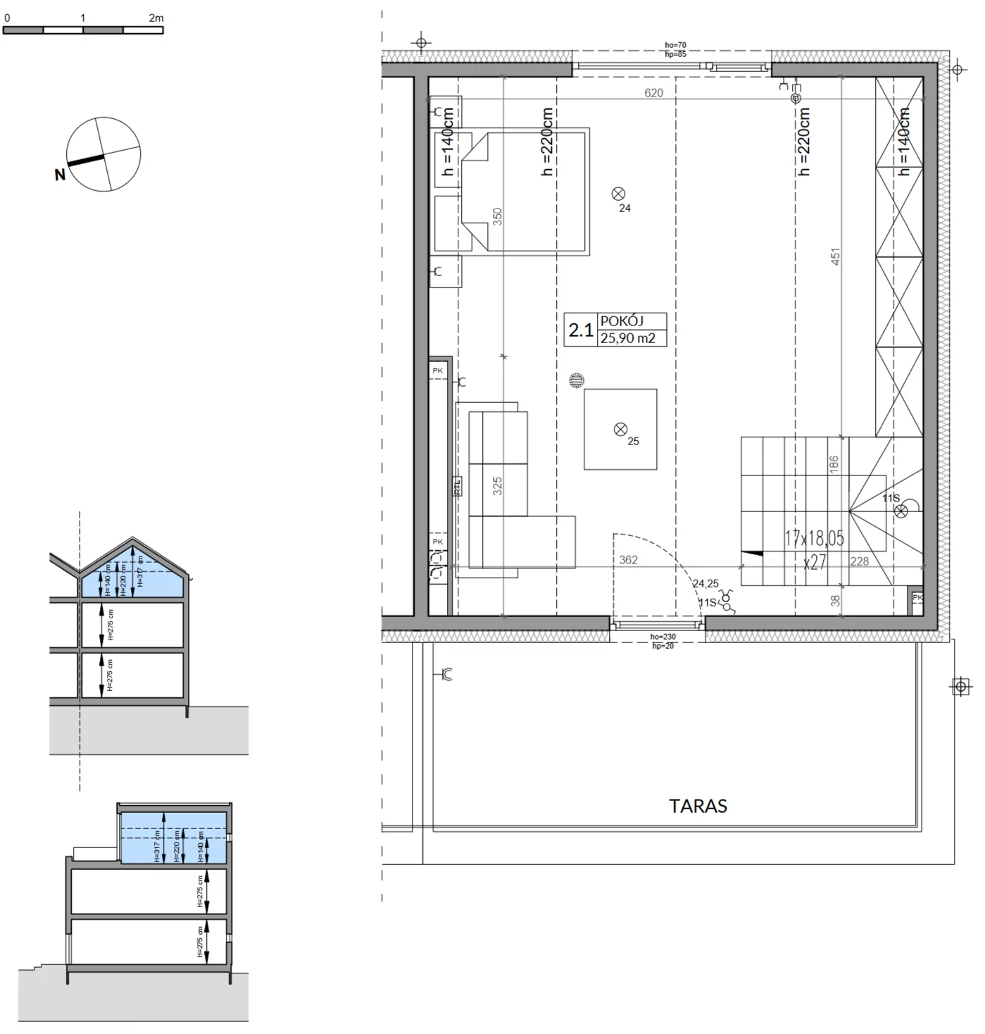Dom 143,04 m², oferta nr 6B, Wille przy Lesie, Jazgarzewszczyzna, ul. Krzywa