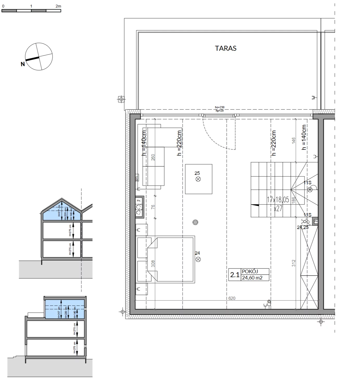 Dom 141,74 m², oferta nr 7A, Wille przy Lesie, Jazgarzewszczyzna, ul. Krzywa