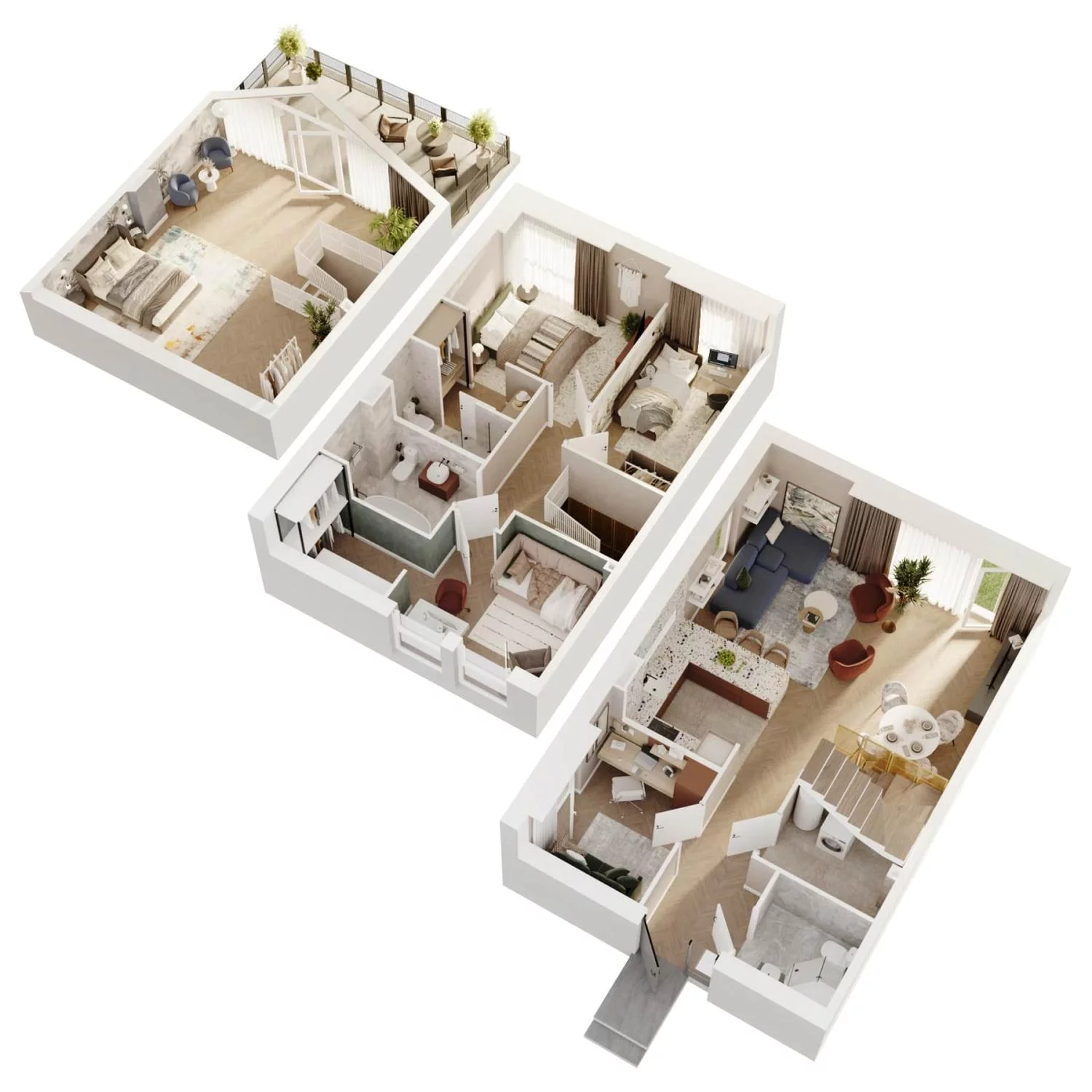 Dom 141,74 m², oferta nr 8A, Wille przy Lesie, Jazgarzewszczyzna, ul. Krzywa