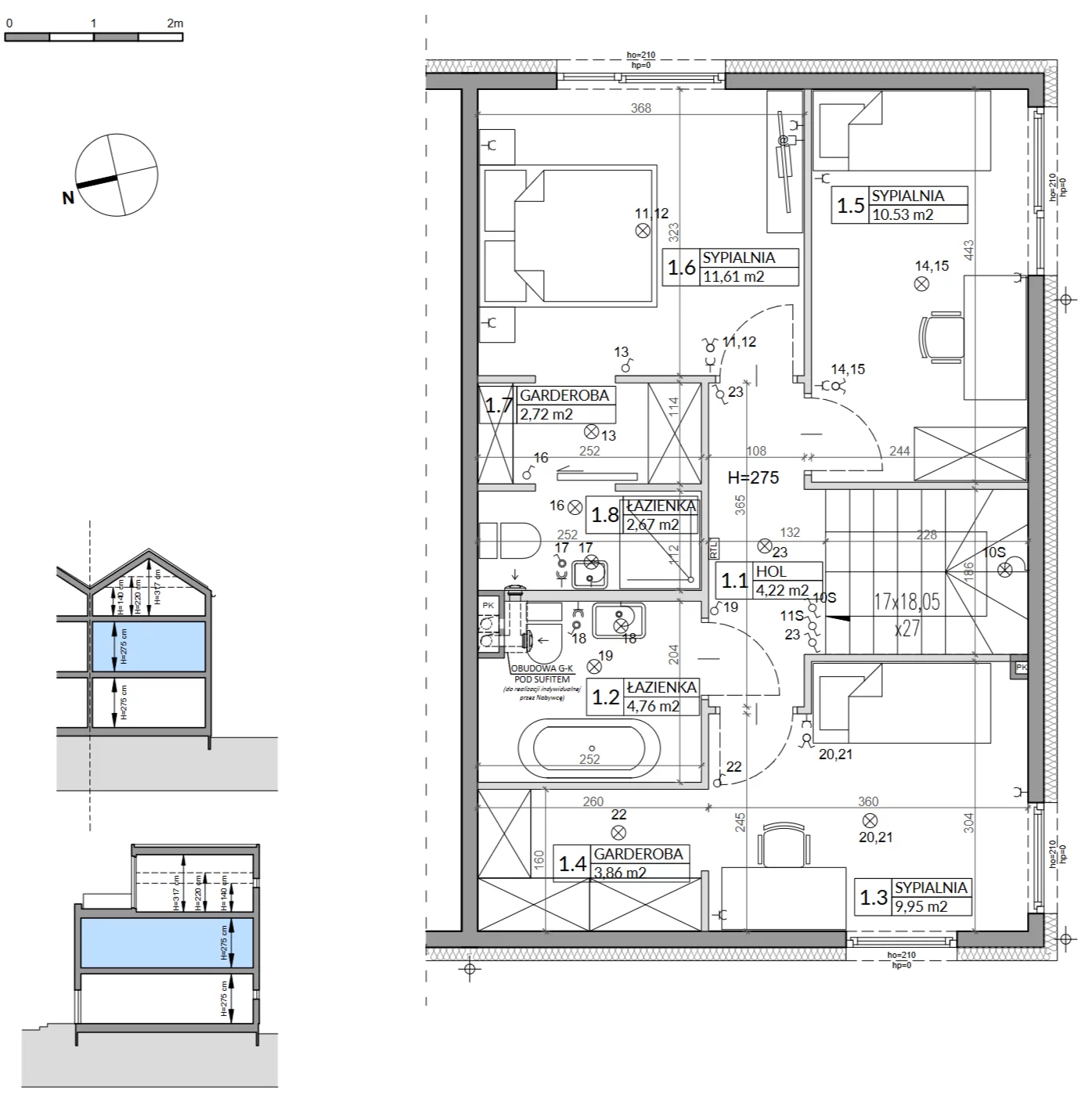 Dom 141,74 m², oferta nr 8B, Wille przy Lesie, Jazgarzewszczyzna, ul. Krzywa