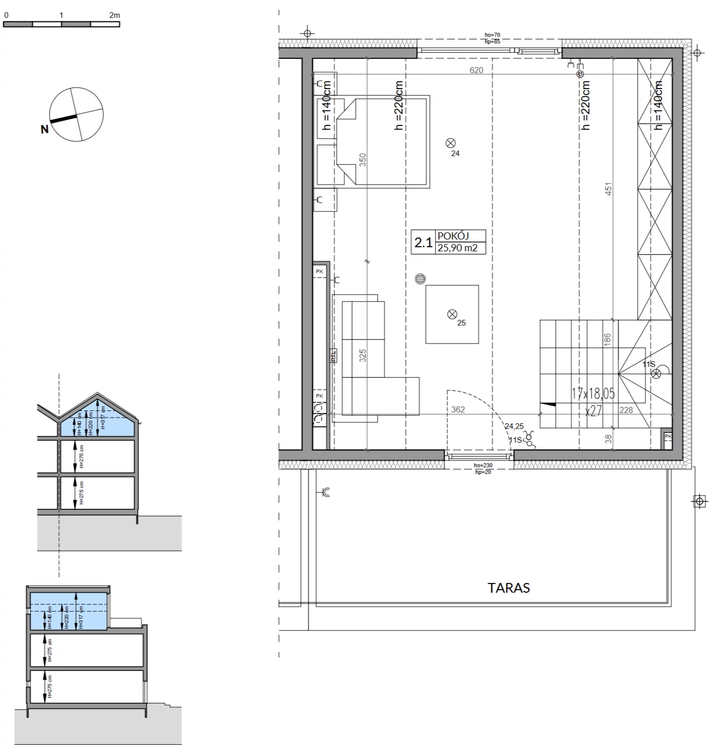 Dom 143,04 m², oferta nr 9B, Wille przy Lesie, Jazgarzewszczyzna, ul. Krzywa