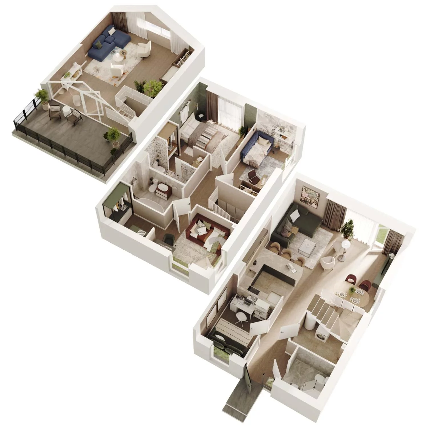 Dom 143,04 m², oferta nr 9B, Wille przy Lesie, Jazgarzewszczyzna, ul. Krzywa
