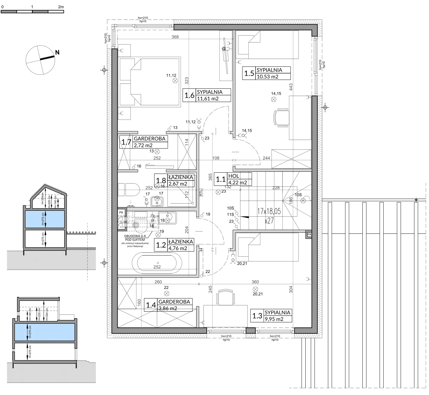 Dom 139,68 m², oferta nr 10A, Wille przy Lesie, Jazgarzewszczyzna, ul. Krzywa