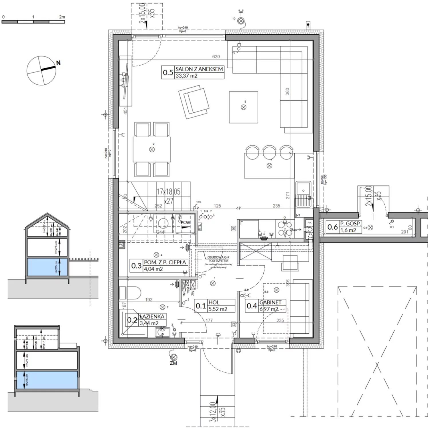 Dom 143,34 m², oferta nr 11A, Wille przy Lesie, Jazgarzewszczyzna, ul. Krzywa