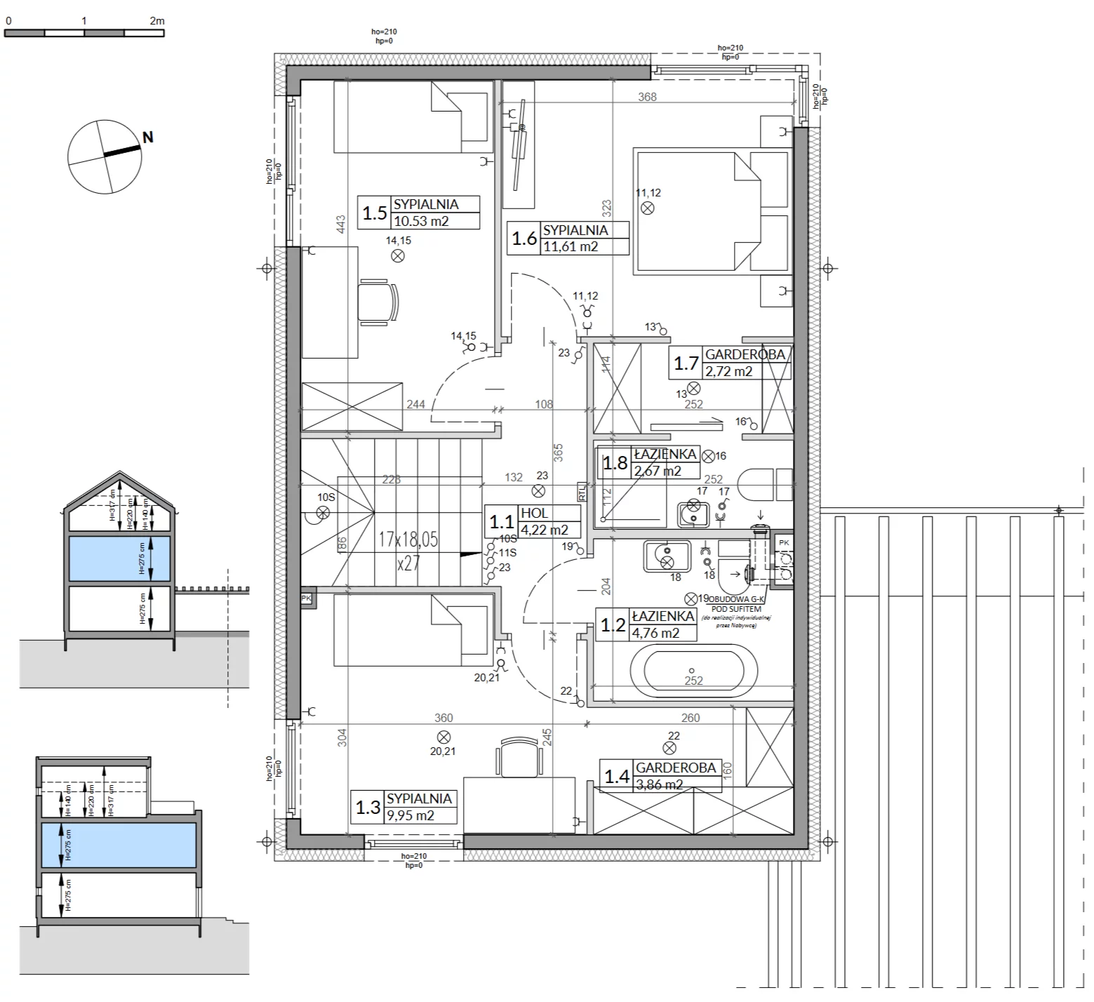 Dom 143,34 m², oferta nr 11A, Wille przy Lesie, Jazgarzewszczyzna, ul. Krzywa