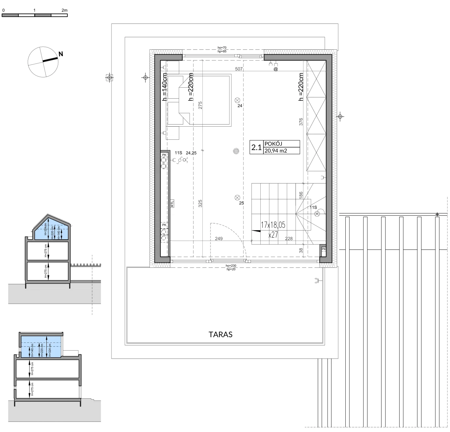 Dom 139,68 m², oferta nr 12A, Wille przy Lesie, Jazgarzewszczyzna, ul. Krzywa