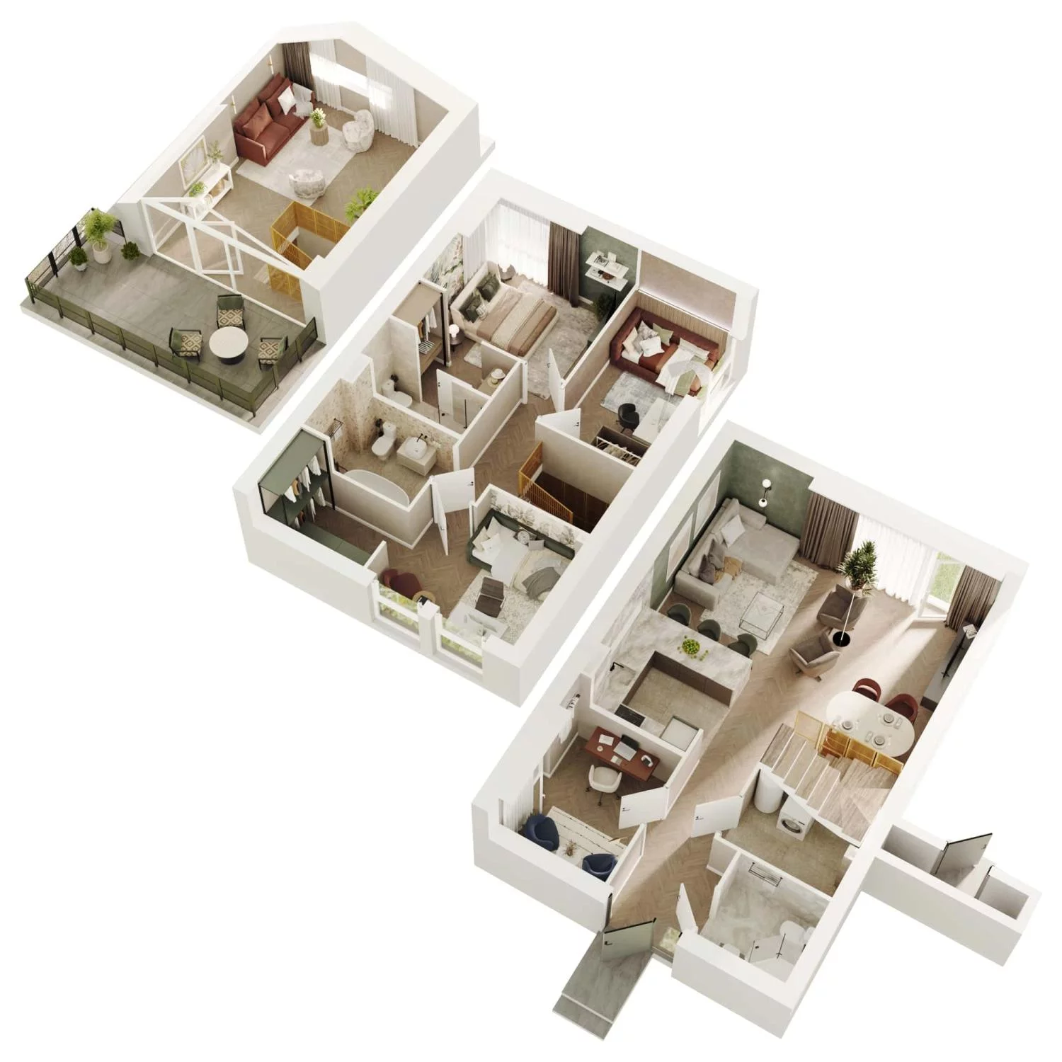 Dom 139,68 m², oferta nr 12A, Wille przy Lesie, Jazgarzewszczyzna, ul. Krzywa