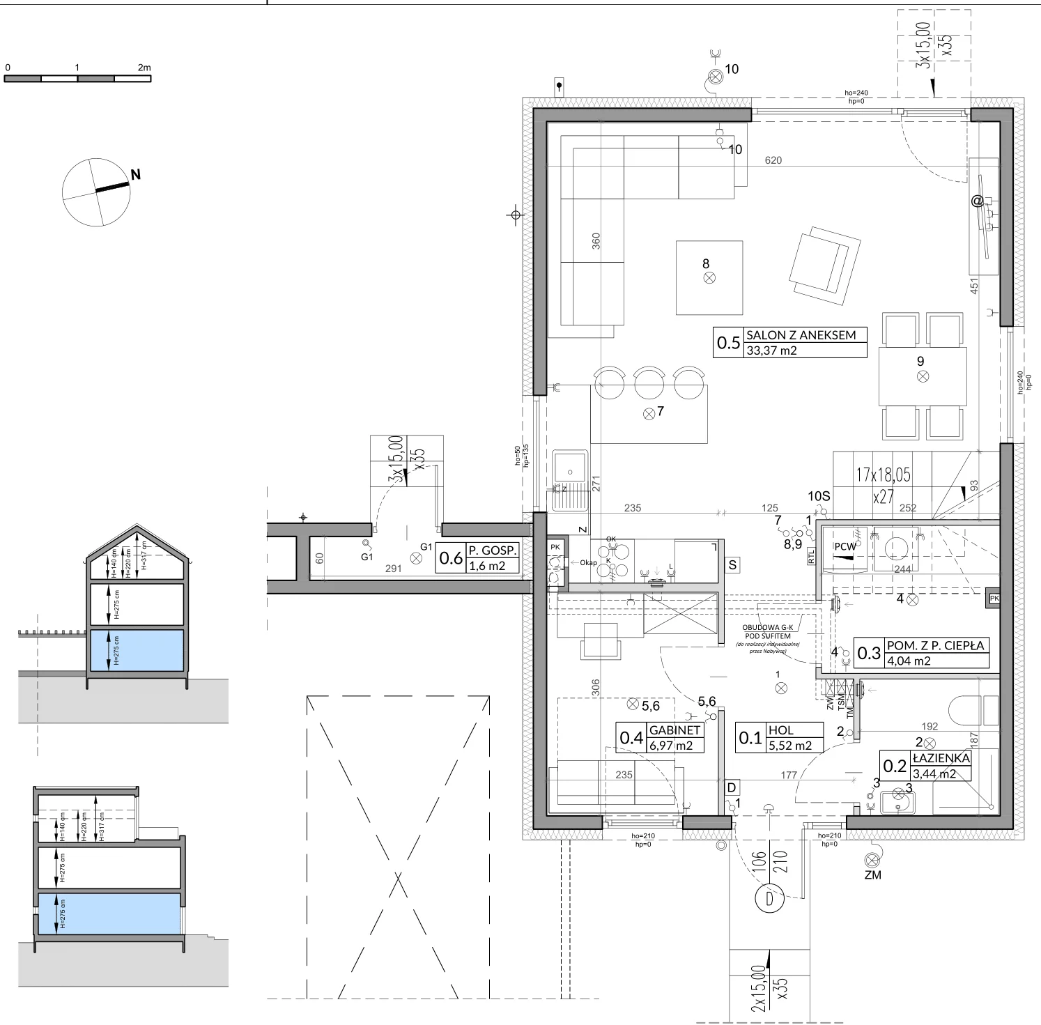Dom 144,64 m², oferta nr 14B, Wille przy Lesie, Jazgarzewszczyzna, ul. Krzywa