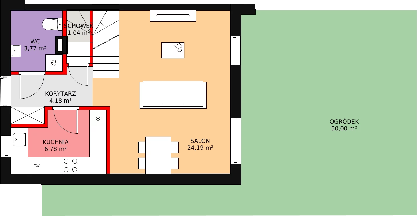 Dom 85,87 m², oferta nr 18B, Zielono Mi, Podolszyn, ul. Zielona