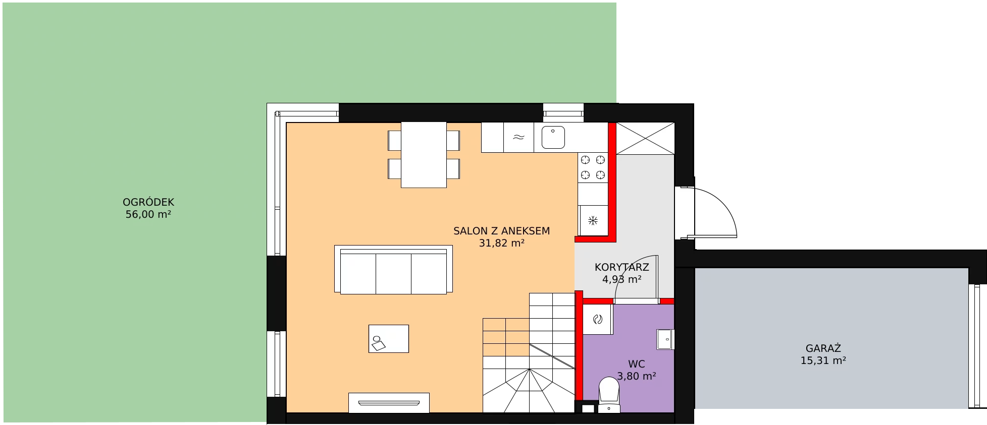 Dom 86,13 m², oferta nr 28B, Zielono Mi, Podolszyn, ul. Zielona